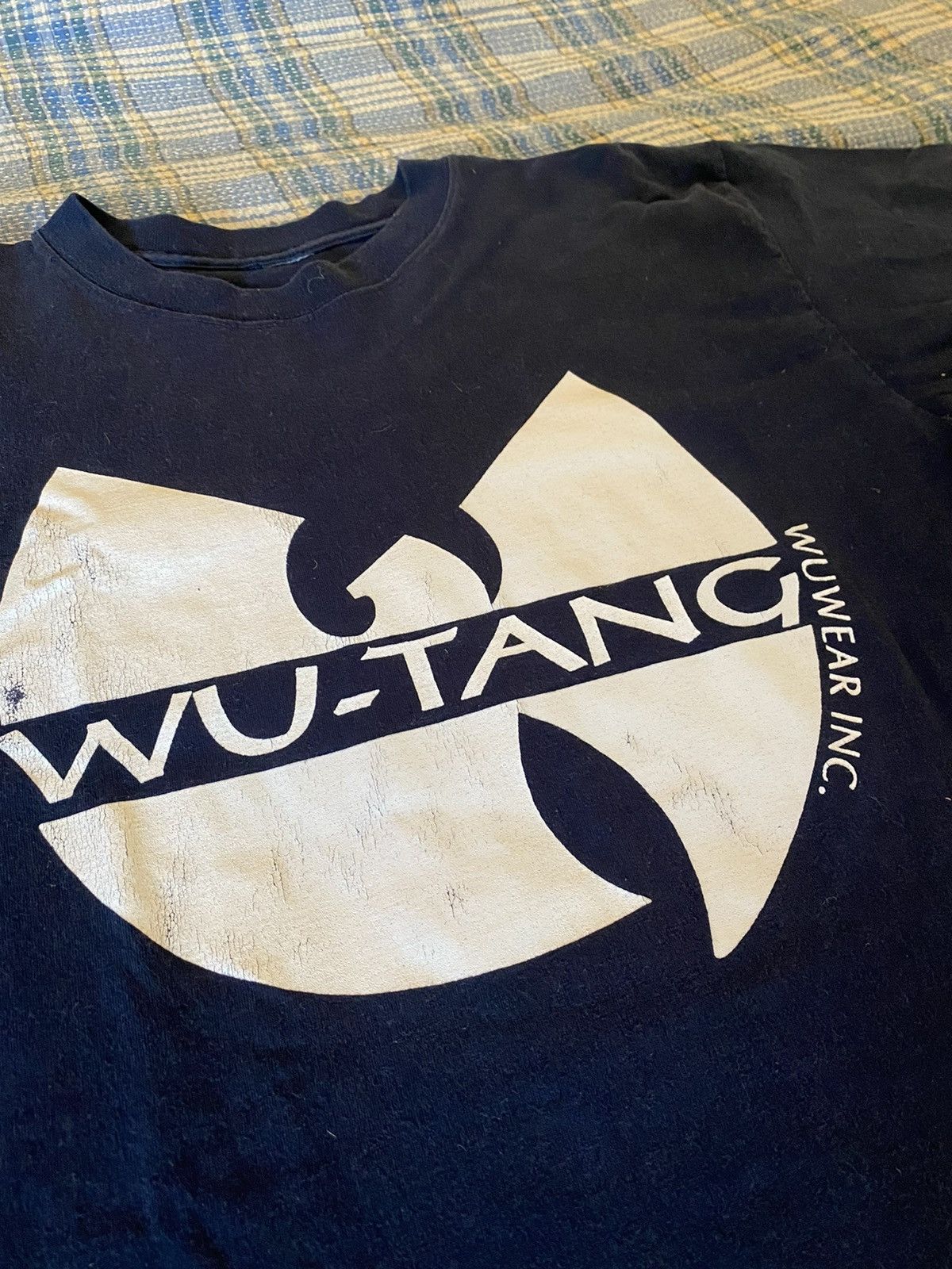 Wu-Tang Clan 90s Vintage Wu Tang Wuwear Navy T Shirt Size US L / EU 52-54 / 3 - 1 Thumbnail
