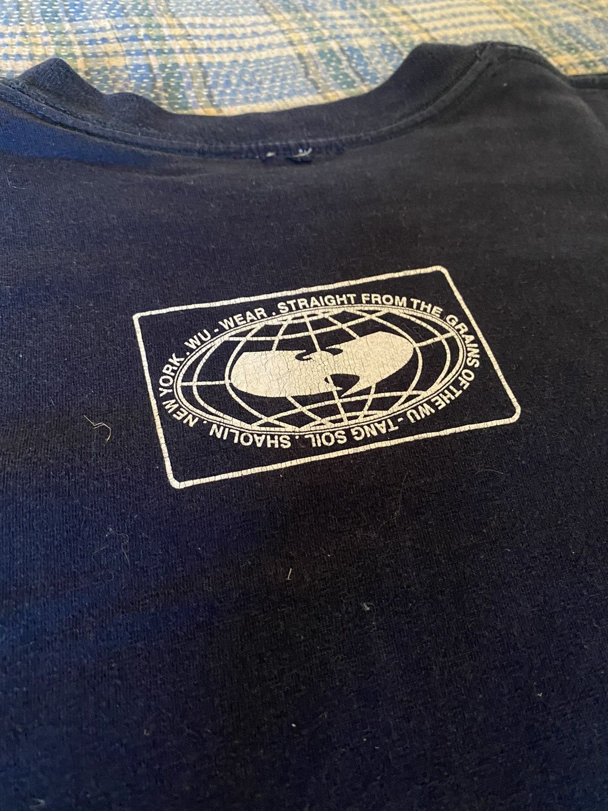 Wu-Tang Clan 90s Vintage Wu Tang Wuwear Navy T Shirt Size US L / EU 52-54 / 3 - 6 Thumbnail