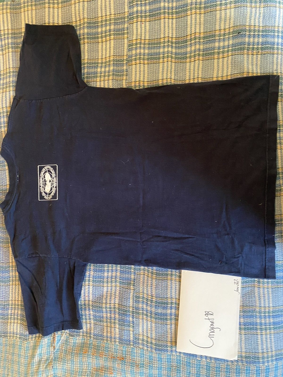 Wu-Tang Clan 90s Vintage Wu Tang Wuwear Navy T Shirt Size US L / EU 52-54 / 3 - 5 Thumbnail