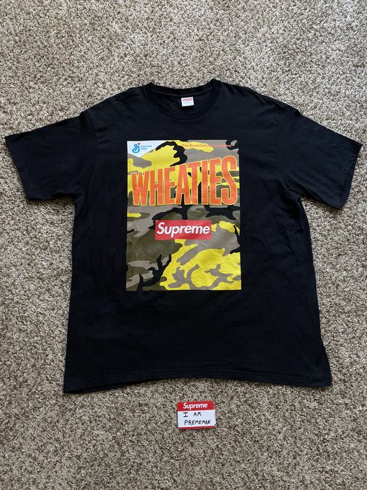 Supreme Supreme Wheaties tee black XL SS21 | Grailed