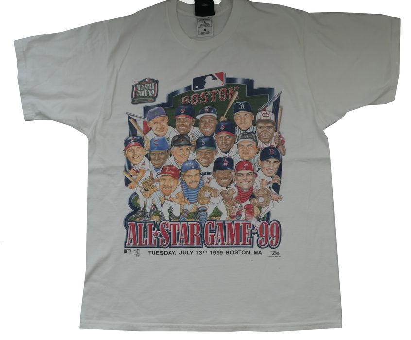 Vintage VTG BOSTON RED SOX ALL STAR CARICATURE GAME 99 T-Shirt | Grailed