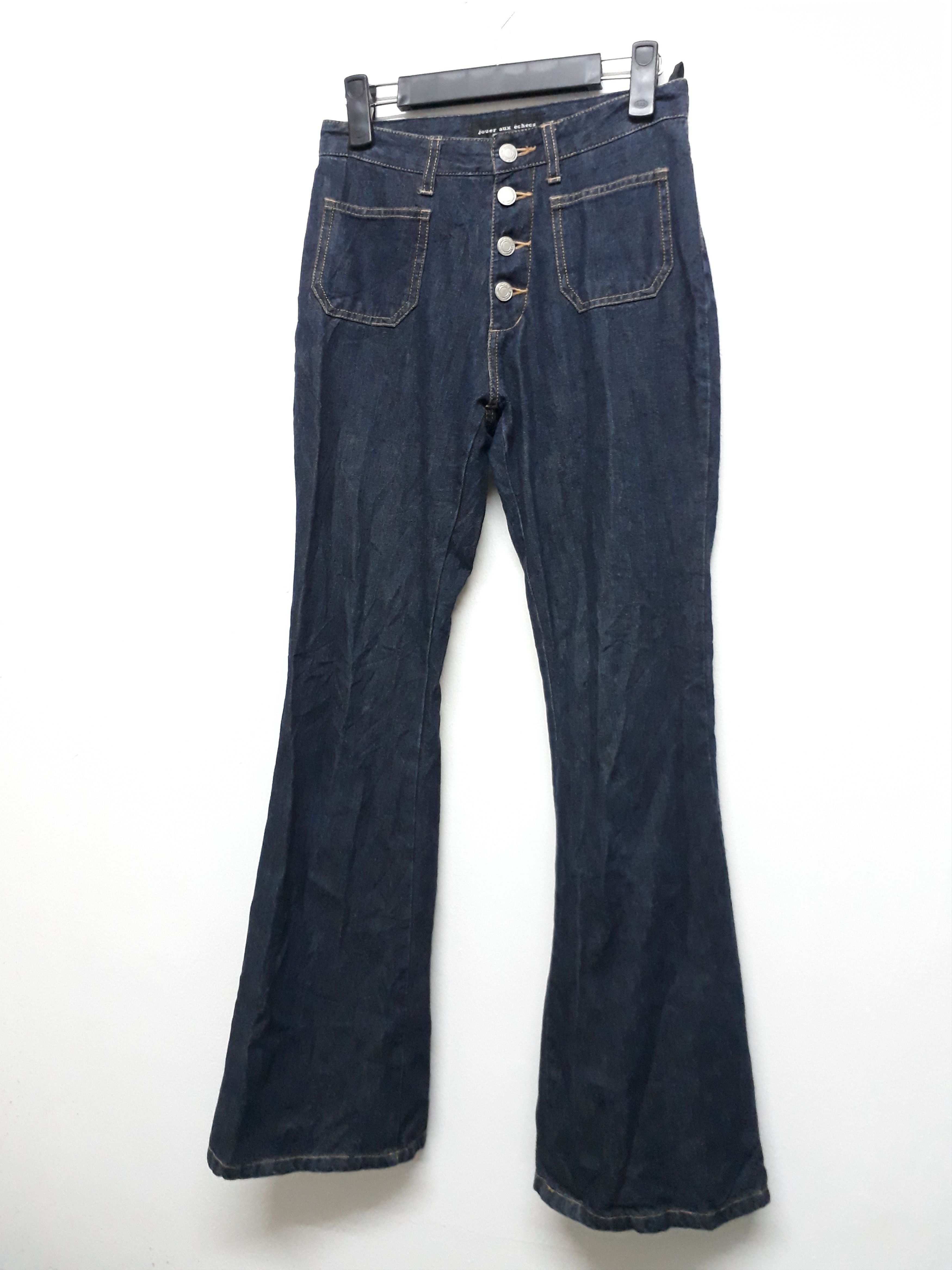 Japanese Brand × Journal Standard 💥JOUER AUX ECHECS Flying Button Bootcut Denim Size US 27 - 8 Thumbnail