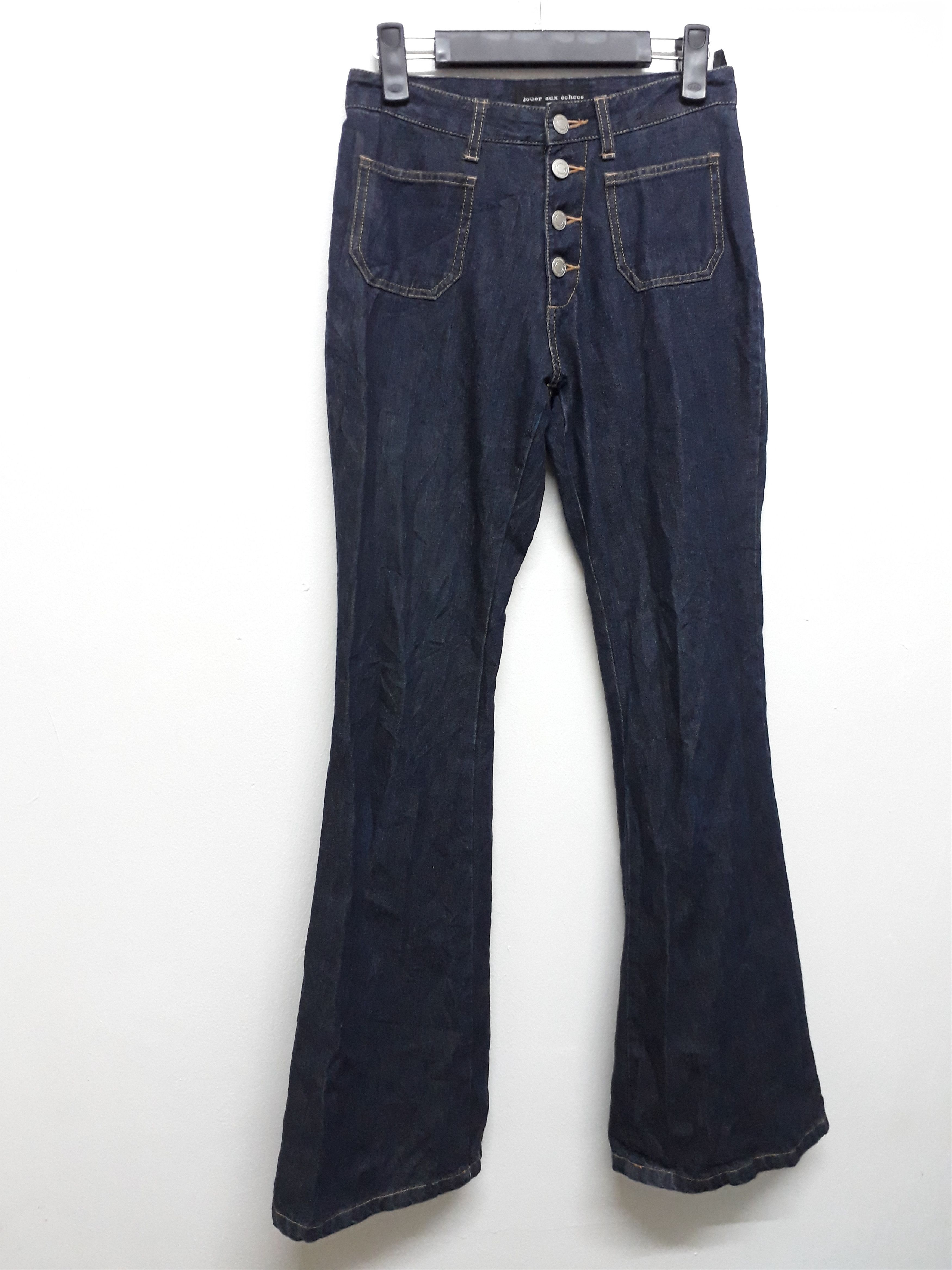 Japanese Brand × Journal Standard 💥JOUER AUX ECHECS Flying Button Bootcut Denim Size US 27 - 6 Thumbnail