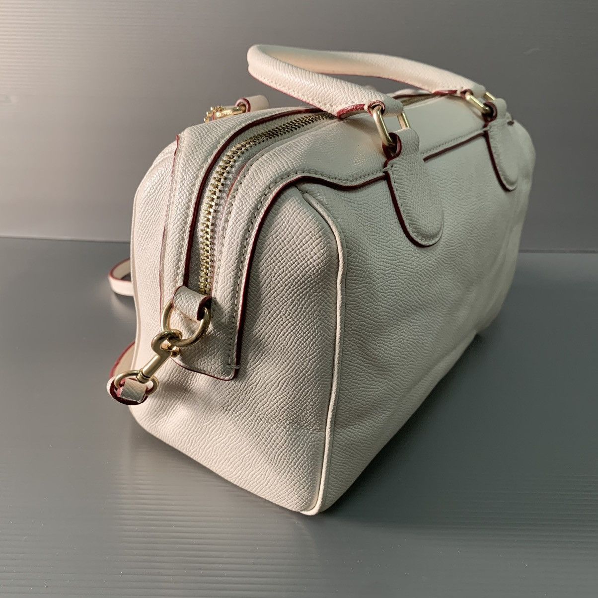 Coach Coach Leather White Speedy Small Bag Size ONE SIZE - 4 Thumbnail