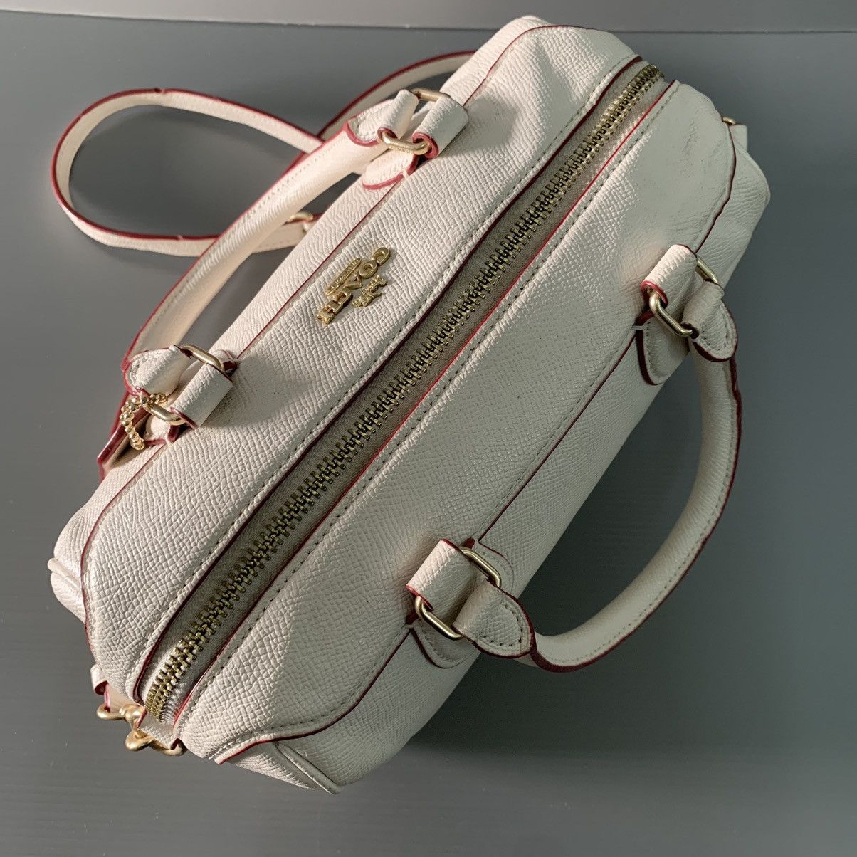 Coach Coach Leather White Speedy Small Bag Size ONE SIZE - 5 Thumbnail