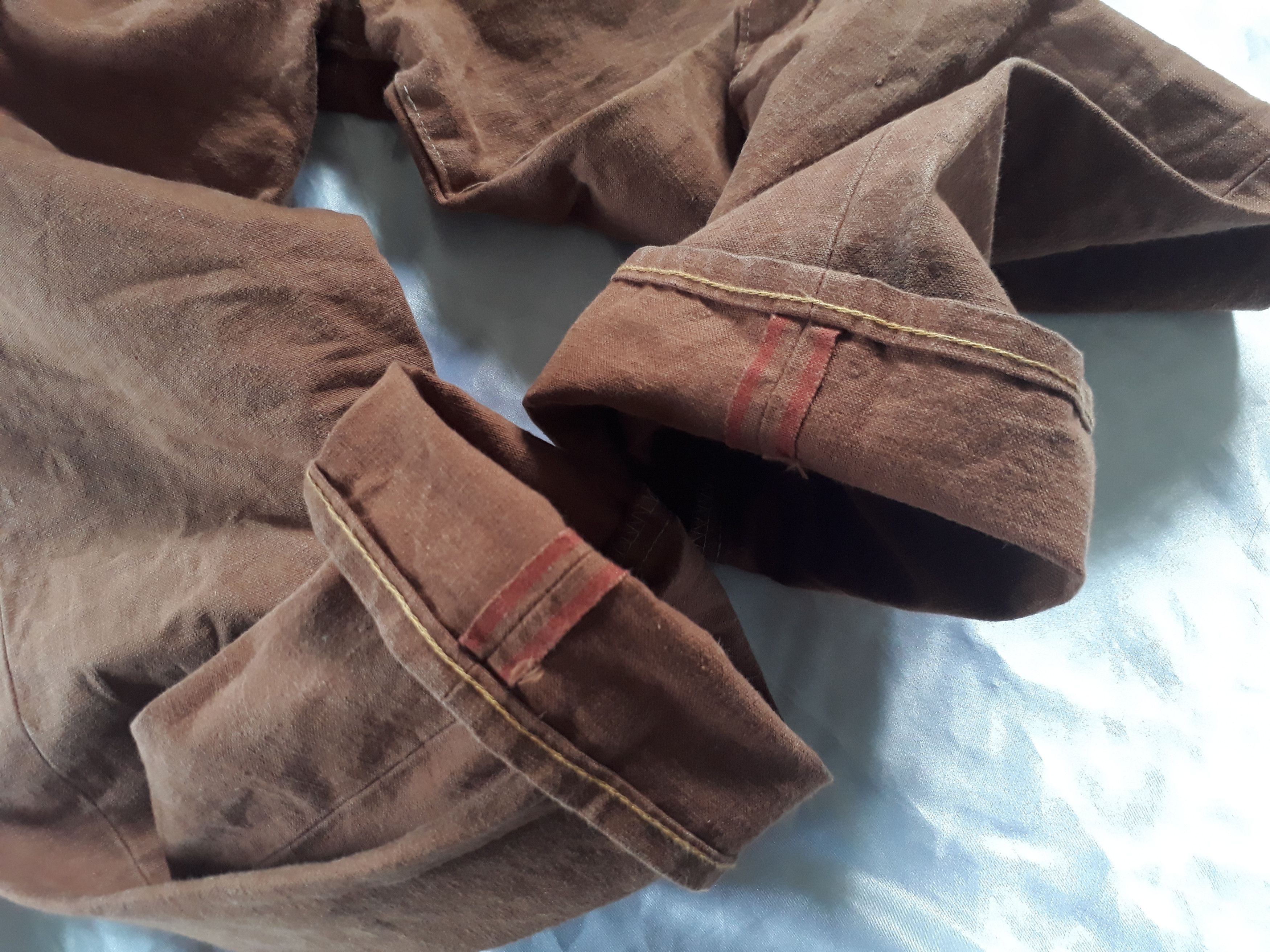 Denime 💥DENIME ORIZONTI Selvedge Japanese BRAND Chocolate Pant Size US 30 / EU 46 - 3 Thumbnail