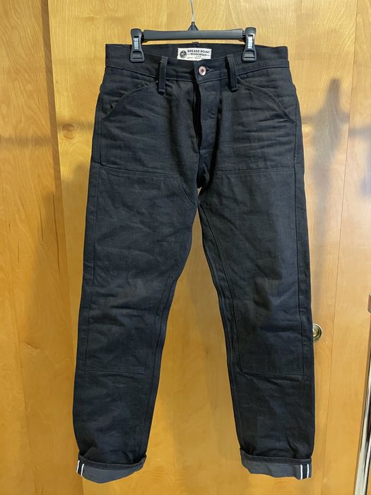 Greasepoint Workwear 15 oz Nihon Menpu Black and Grey Selvedge Denim Size US 29 - 1 Preview