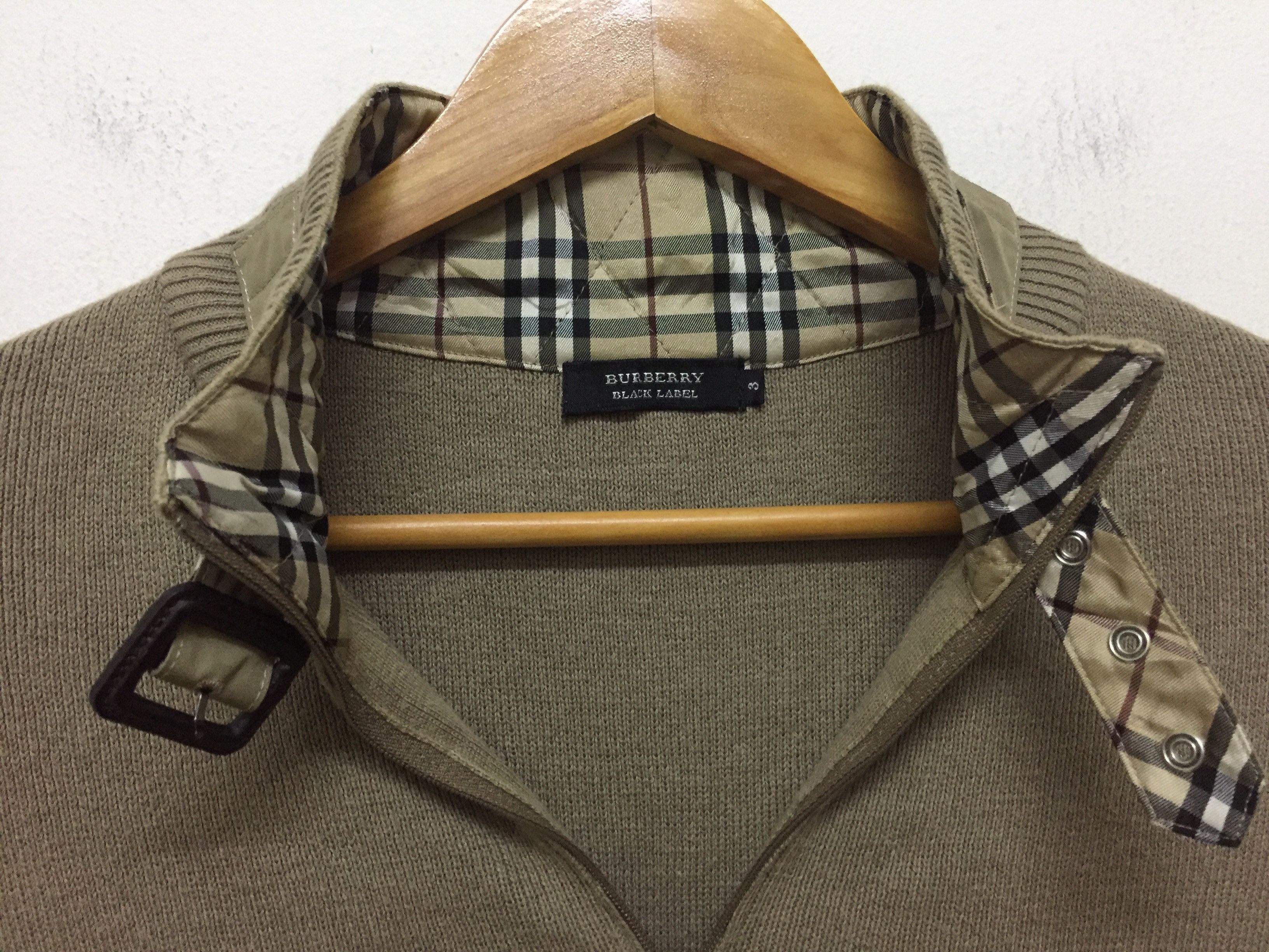 Burberry Black label Neck strap Nova Check Knitwear sweatshirt Size US M / EU 48-50 / 2 - 5 Thumbnail