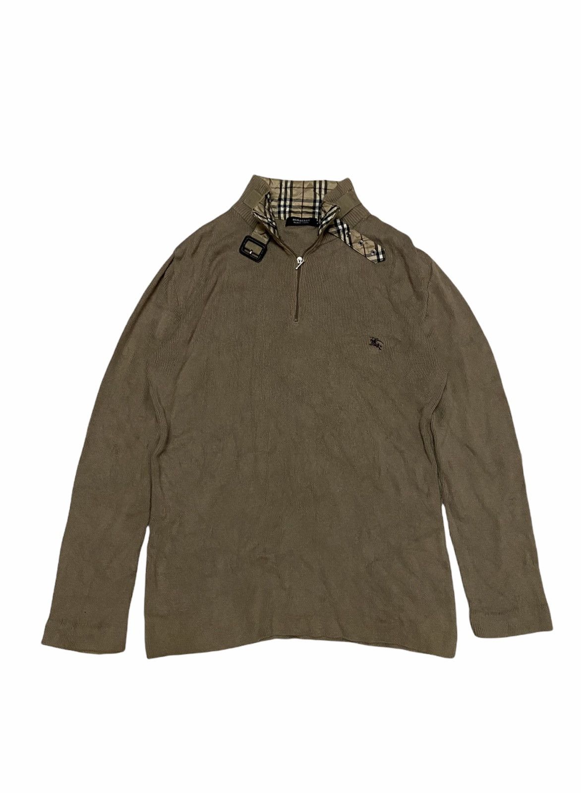 Black label Neck strap Nova Check Knitwear sweatshirt