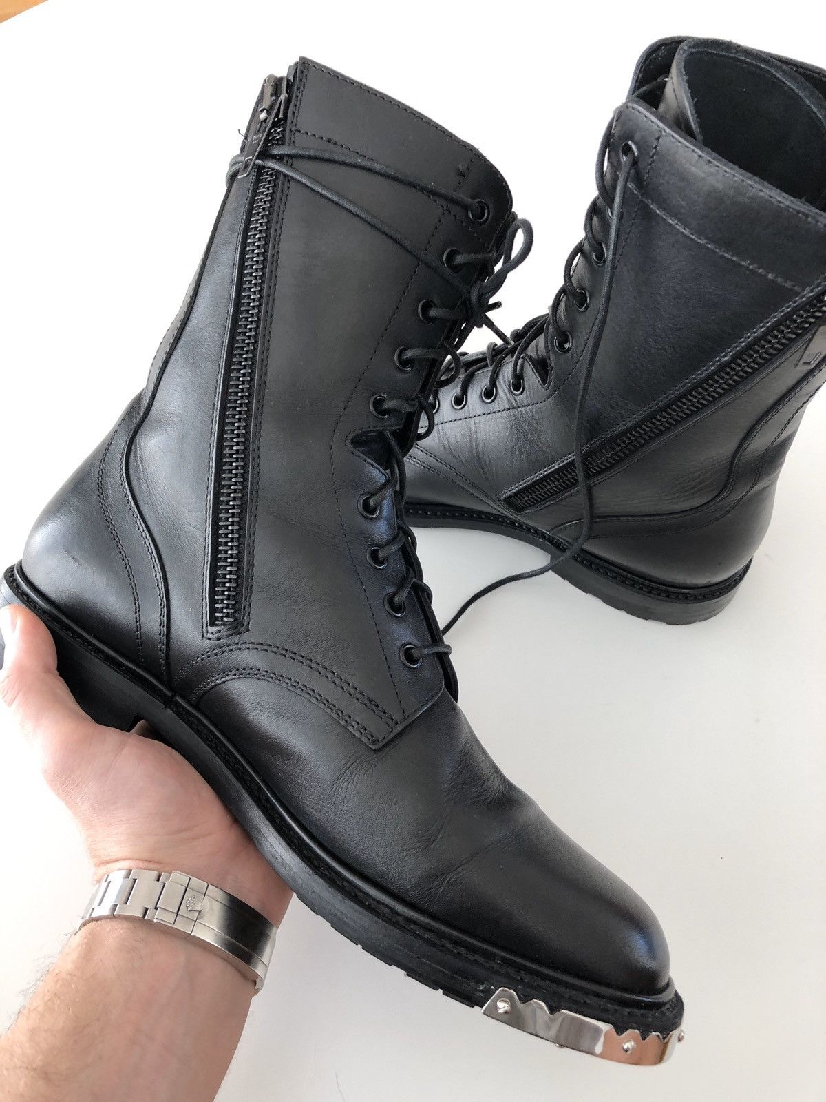 セール●CELINE●Rangerダービーシューズ Celine Ranger Boots With Silver Toe sz 42.5 | Grailed
