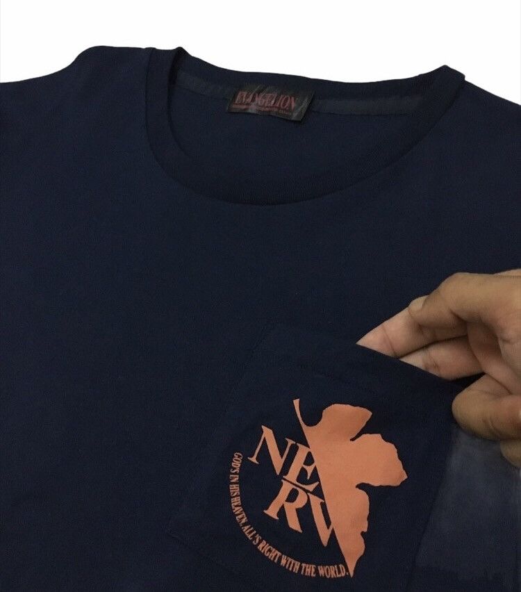 Anime × Vintage Vintage Evangelion Pocket Tee Size US L / EU 52-54 / 3 - 3 Thumbnail