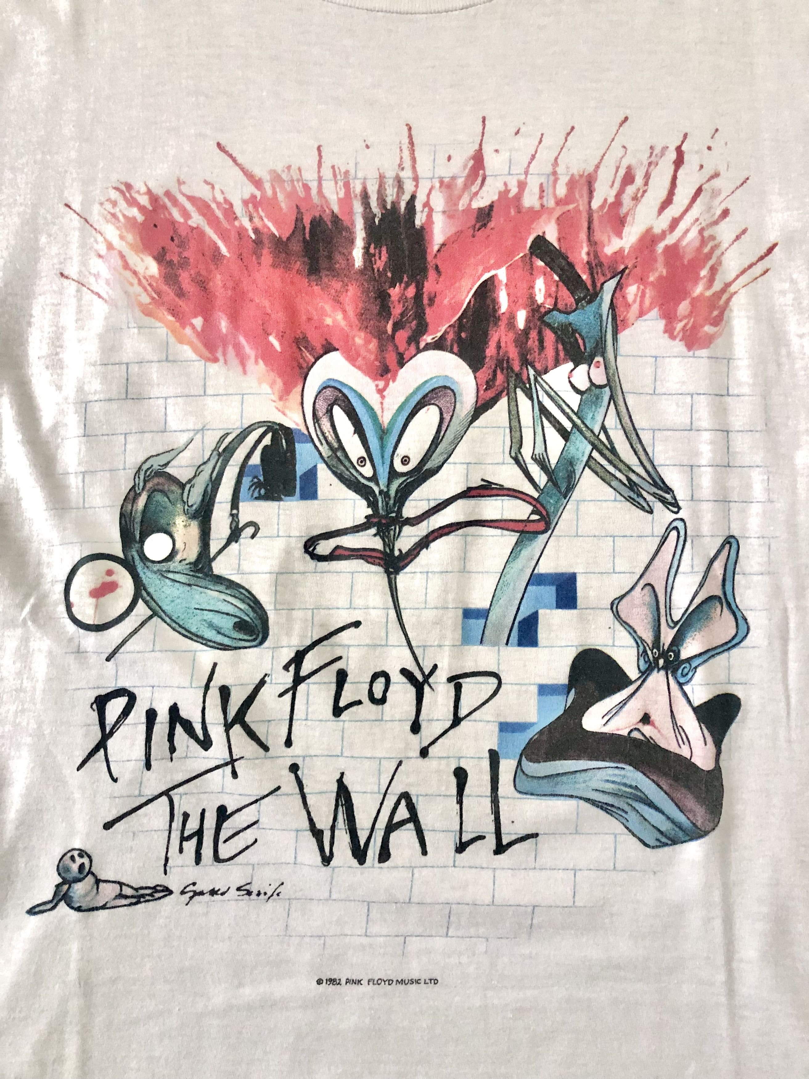 Vintage 1982 Pink Floyd The Wall Tour Shirt - TokoPyramid