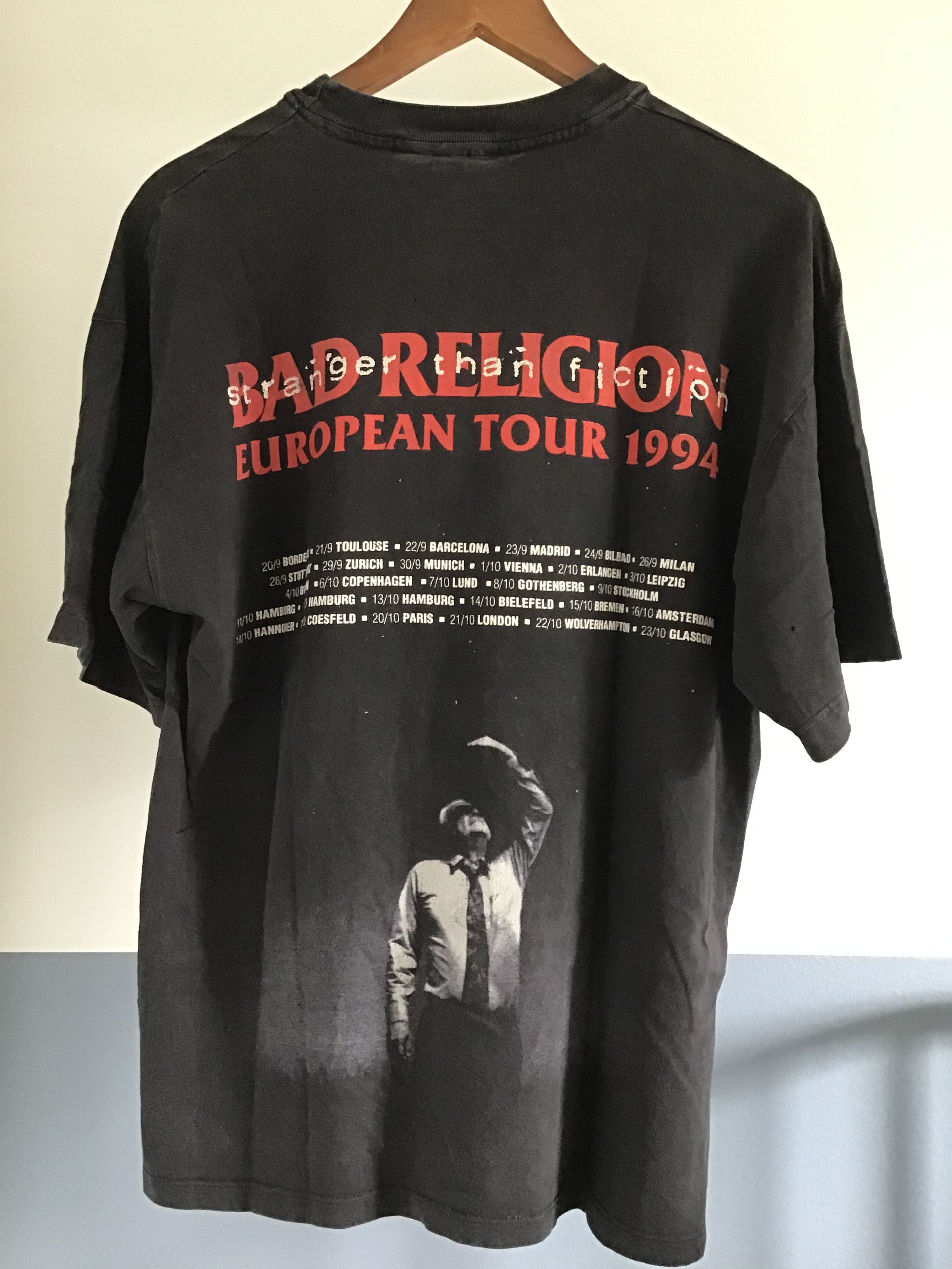 ☆BAD RELIGION 1994 北米ツアー 鬼フェード Tシャツ FOG