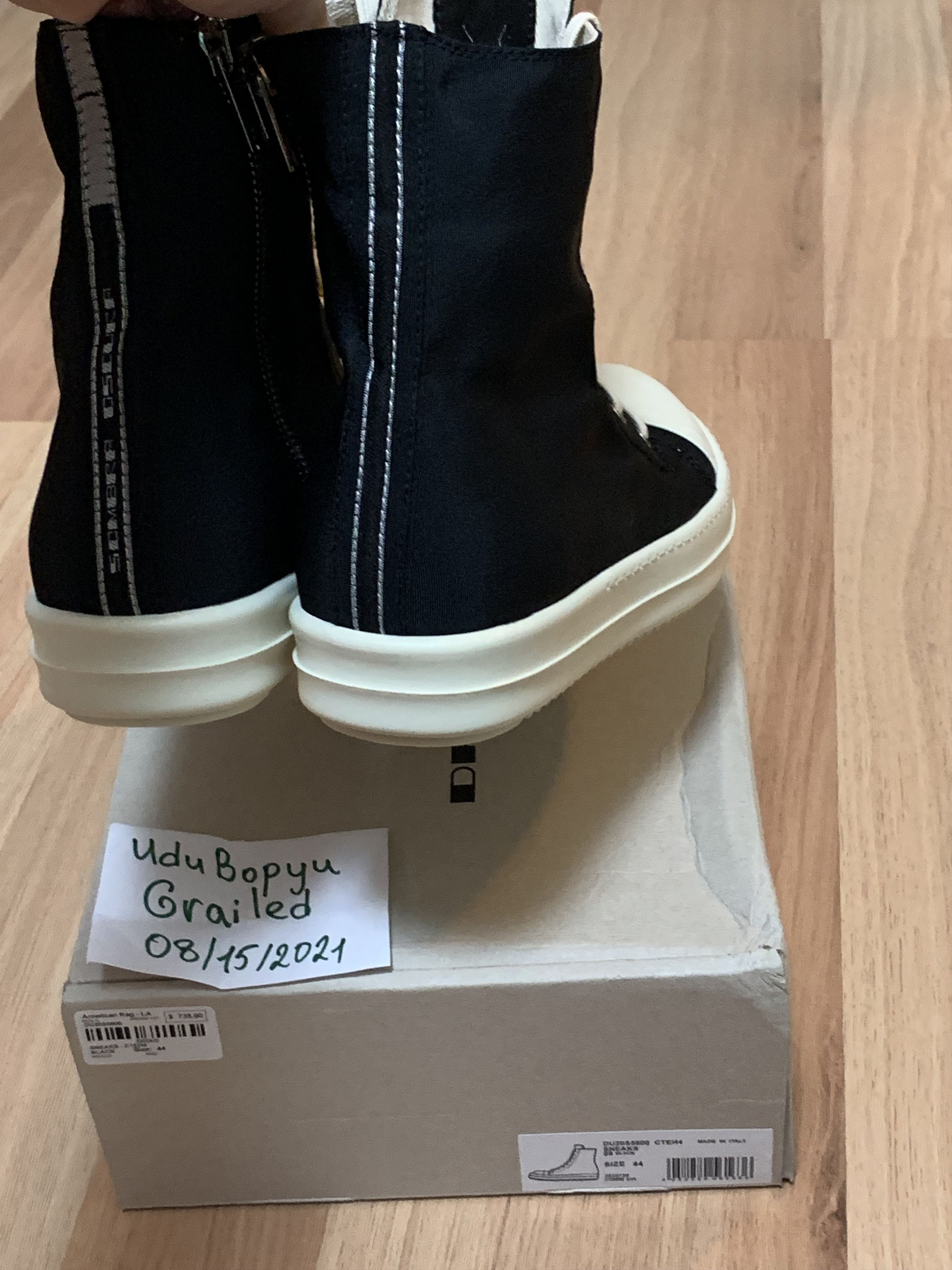 Rick Owens Drkshdw Sombra Oscura Ramones Black Milk | TikTok
