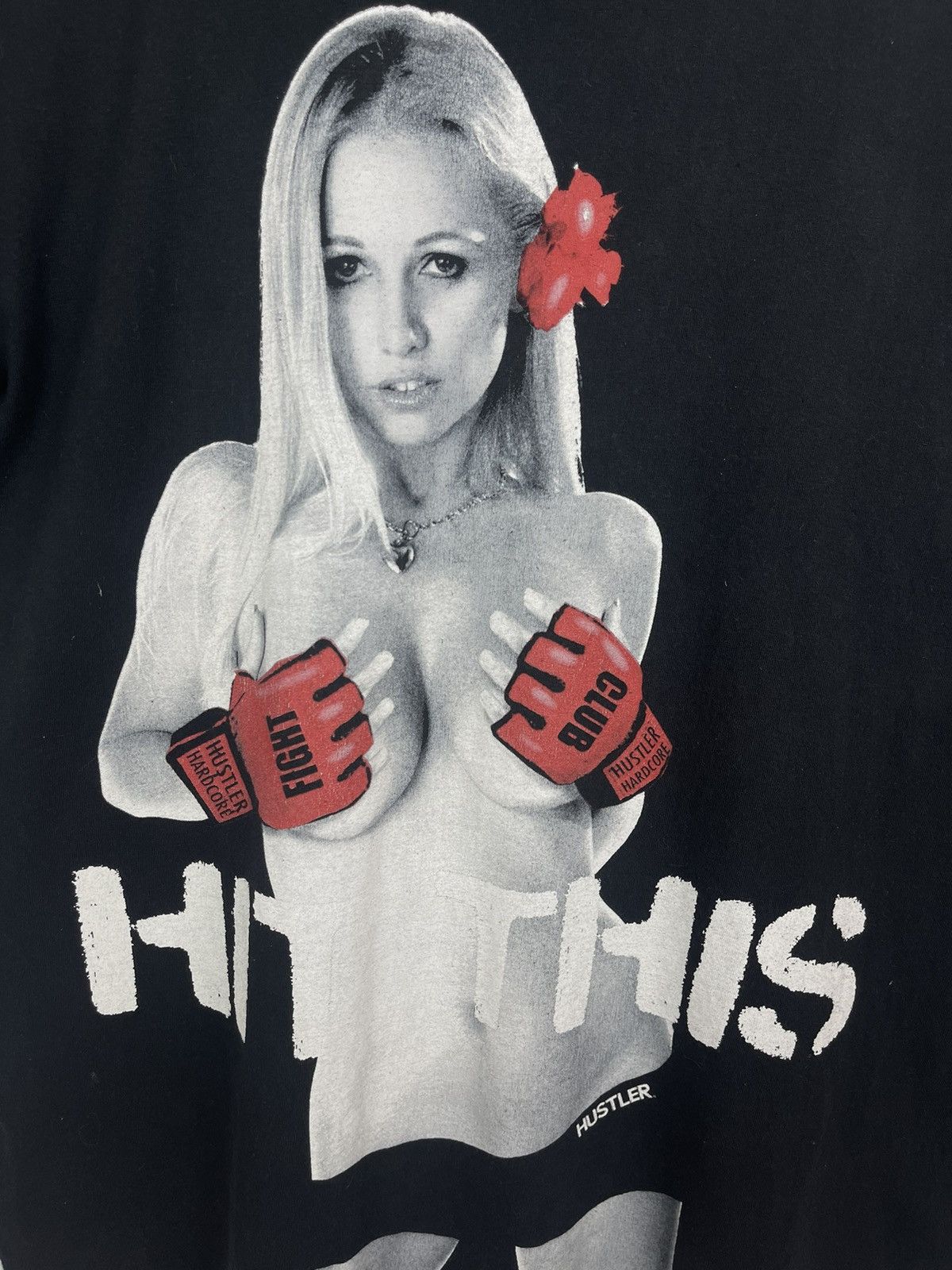 If Six Was Nine HUSTLER Magazine Sexy woman naked Tee Tshirt Size US XL / EU 56 / 4 - 5 Thumbnail
