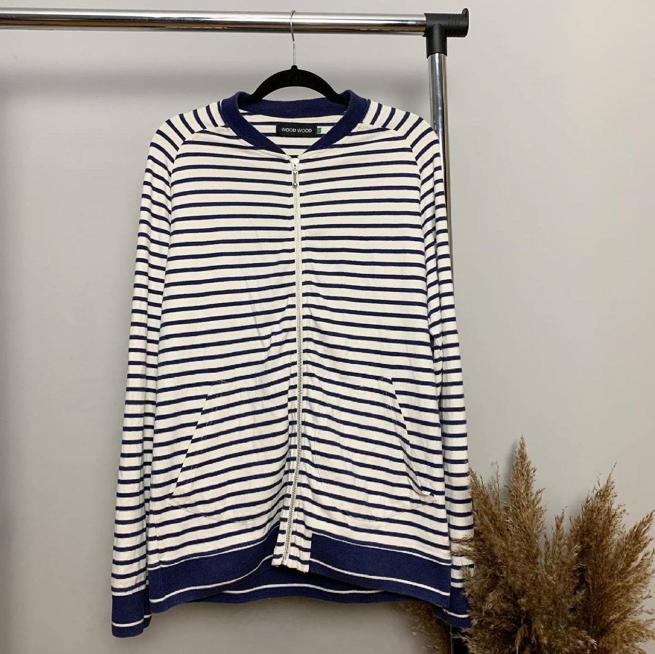 Wood Wood Wood Wood Full Zip Striped Cotton Lightweight Jacket Size US L / EU 52-54 / 3 - 1 Thumbnail