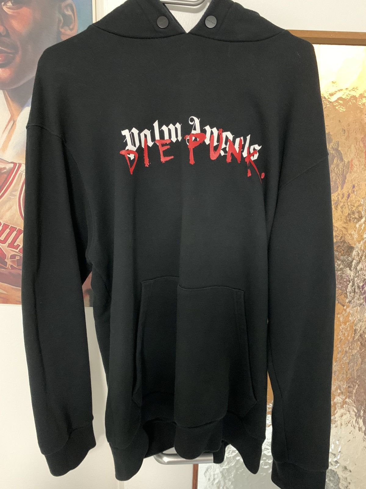 Palm angels die punk hoodie sale