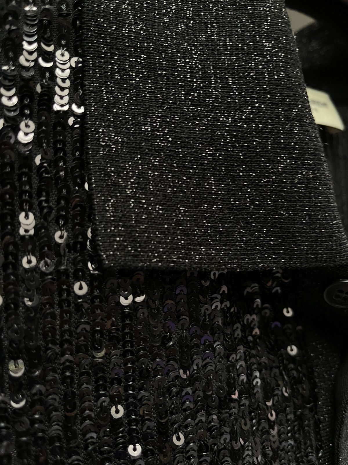 Saint Laurent Boxy Oversized Sequin Shirt