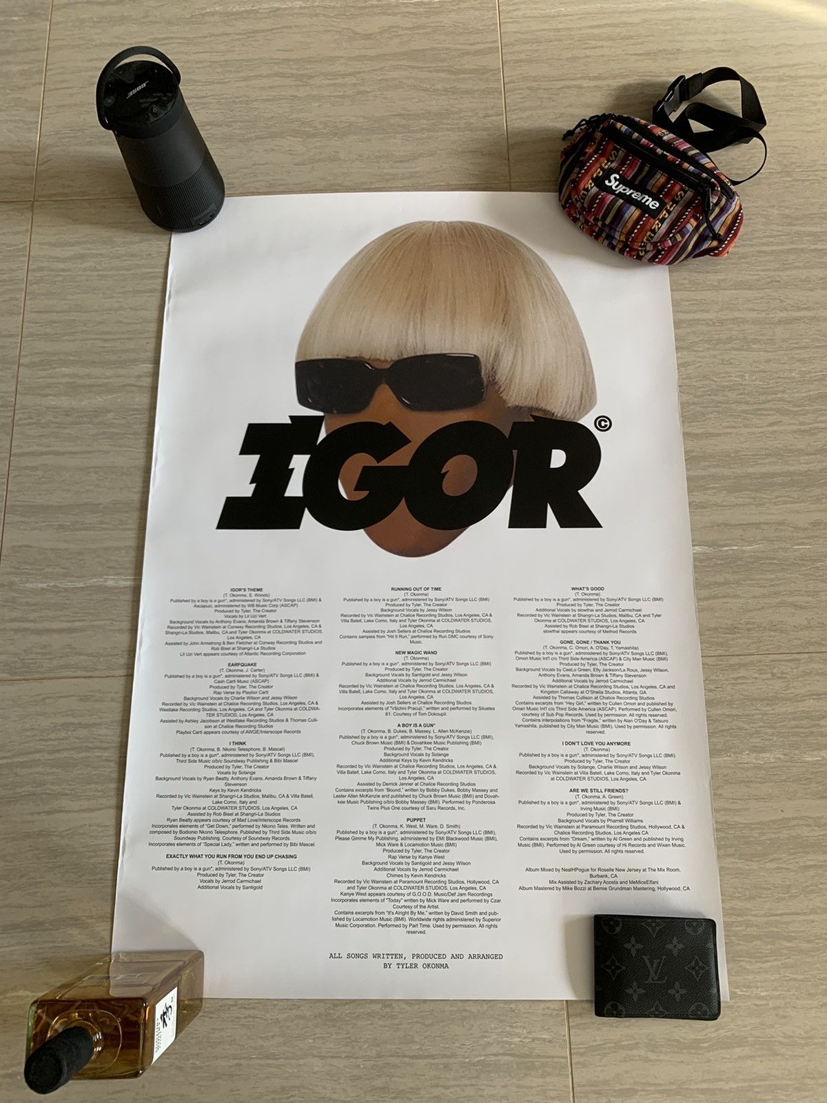 Golf Wang Tyler the Creator IGOR Vinyl Poster White | Grailed