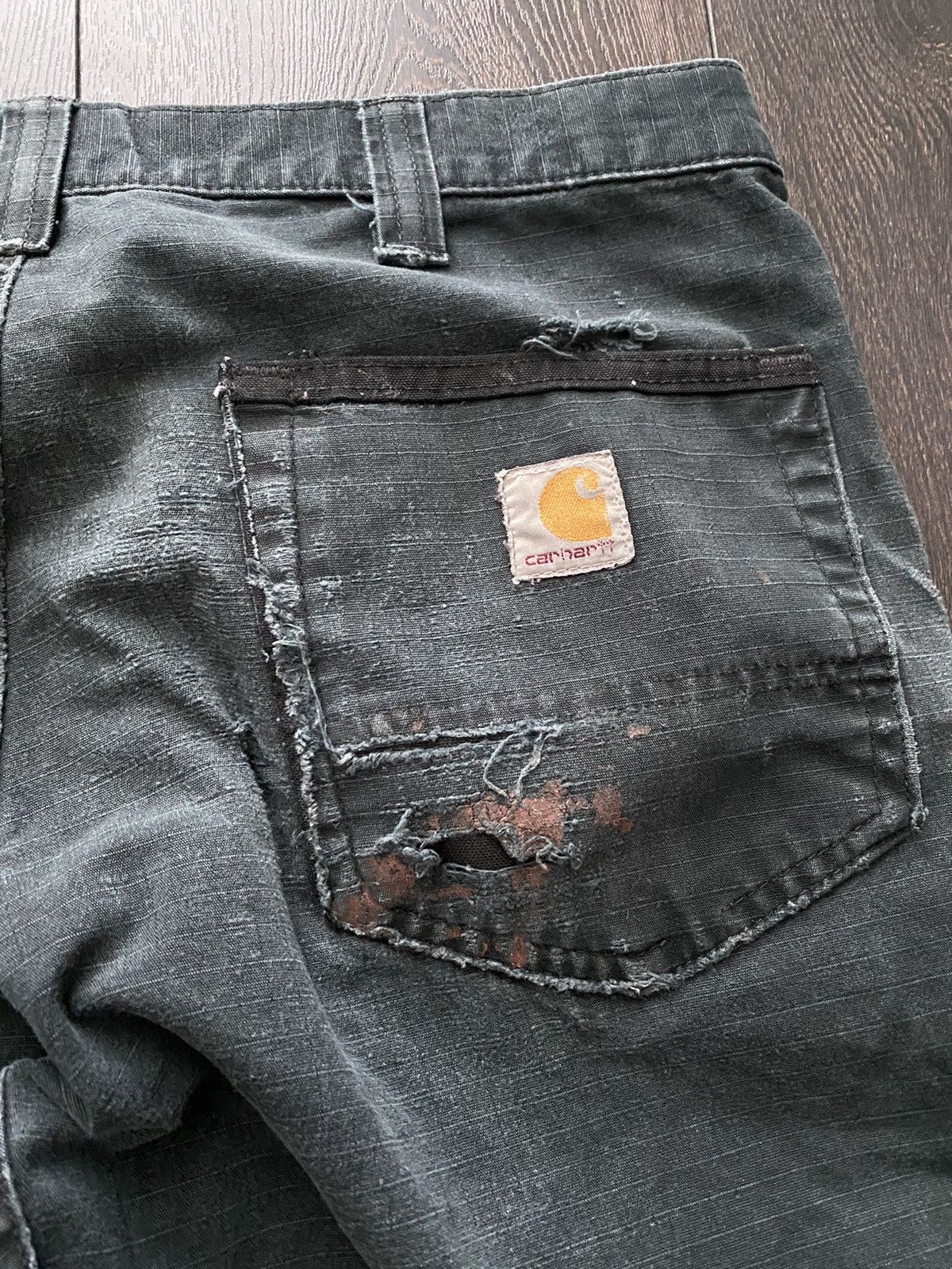Carhartt Faded & Distressed Carhartt Double Knee Cargo Workwear Pants Size US 32 / EU 48 - 11 Thumbnail