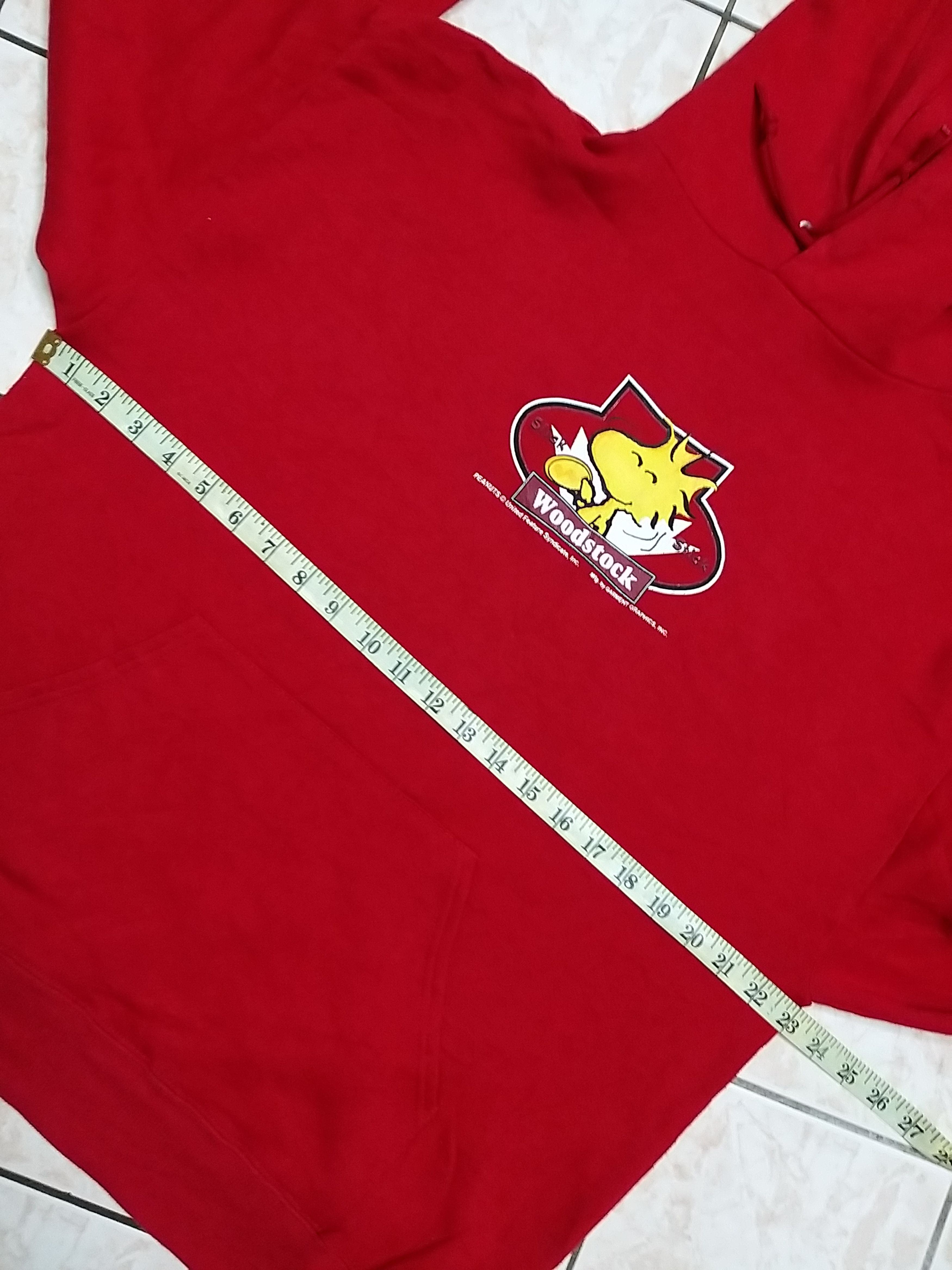 Vintage ICONIC🔥VINTAGE 90'S PEANUTS "WOODSTOCK" PULLOVER HOODIES. Size US L / EU 52-54 / 3 - 7 Thumbnail