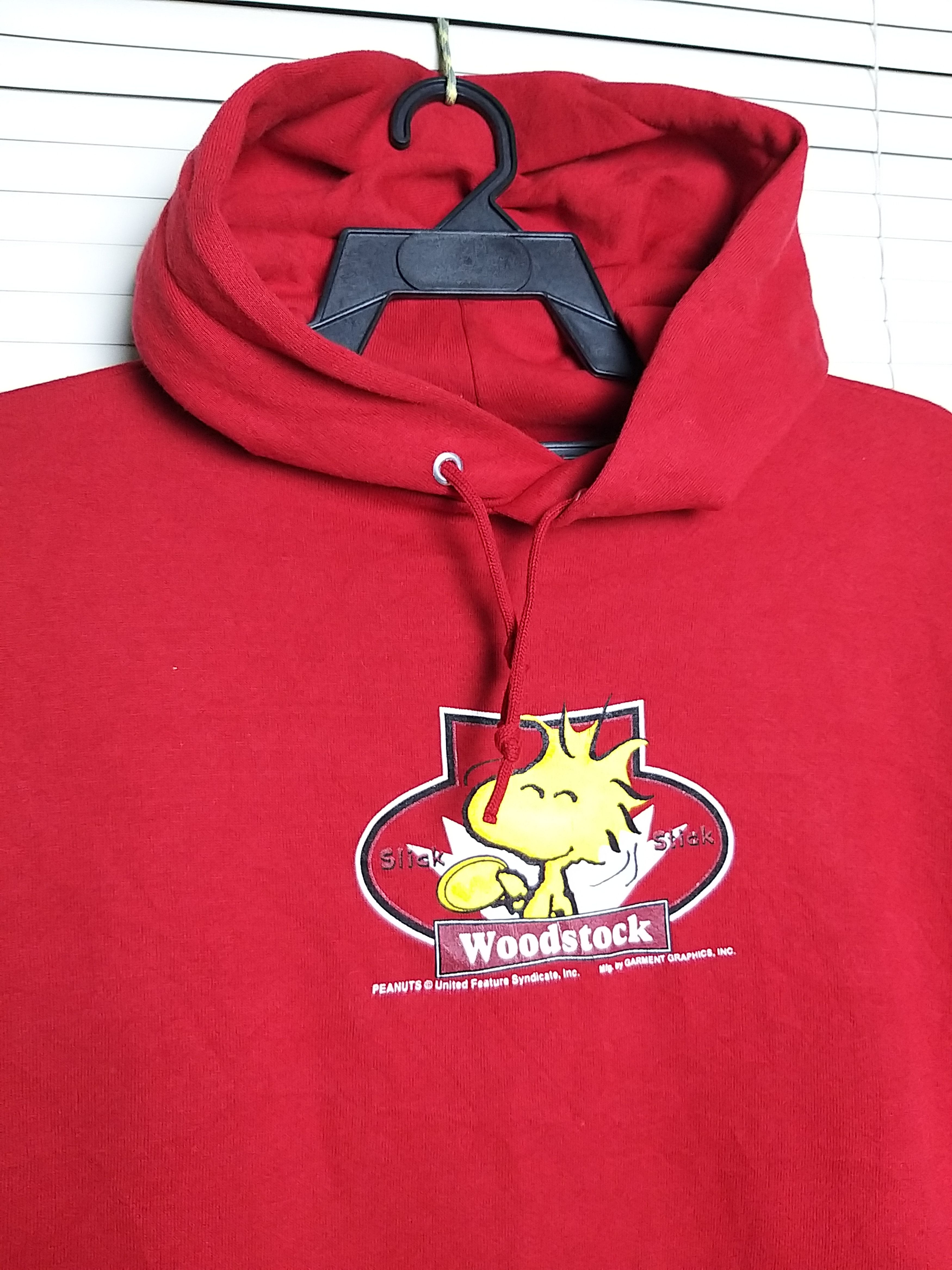Vintage ICONIC🔥VINTAGE 90'S PEANUTS "WOODSTOCK" PULLOVER HOODIES. Size US L / EU 52-54 / 3 - 3 Thumbnail