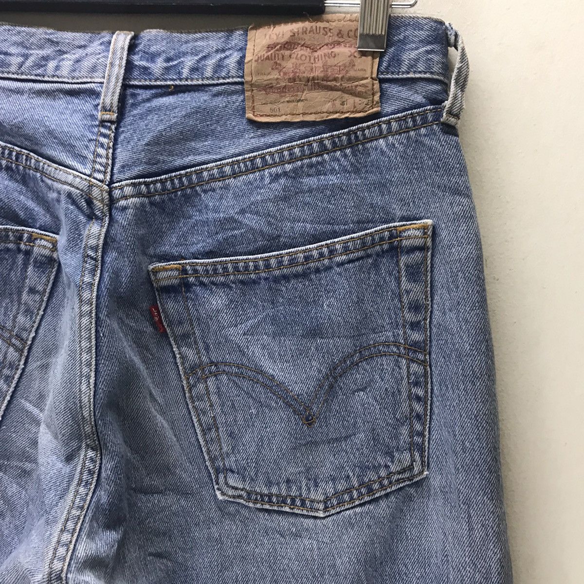 Levi's Vintage 90s Levis 501 Light Wash 32x42 Size US 32 / EU 48 - 13 Thumbnail