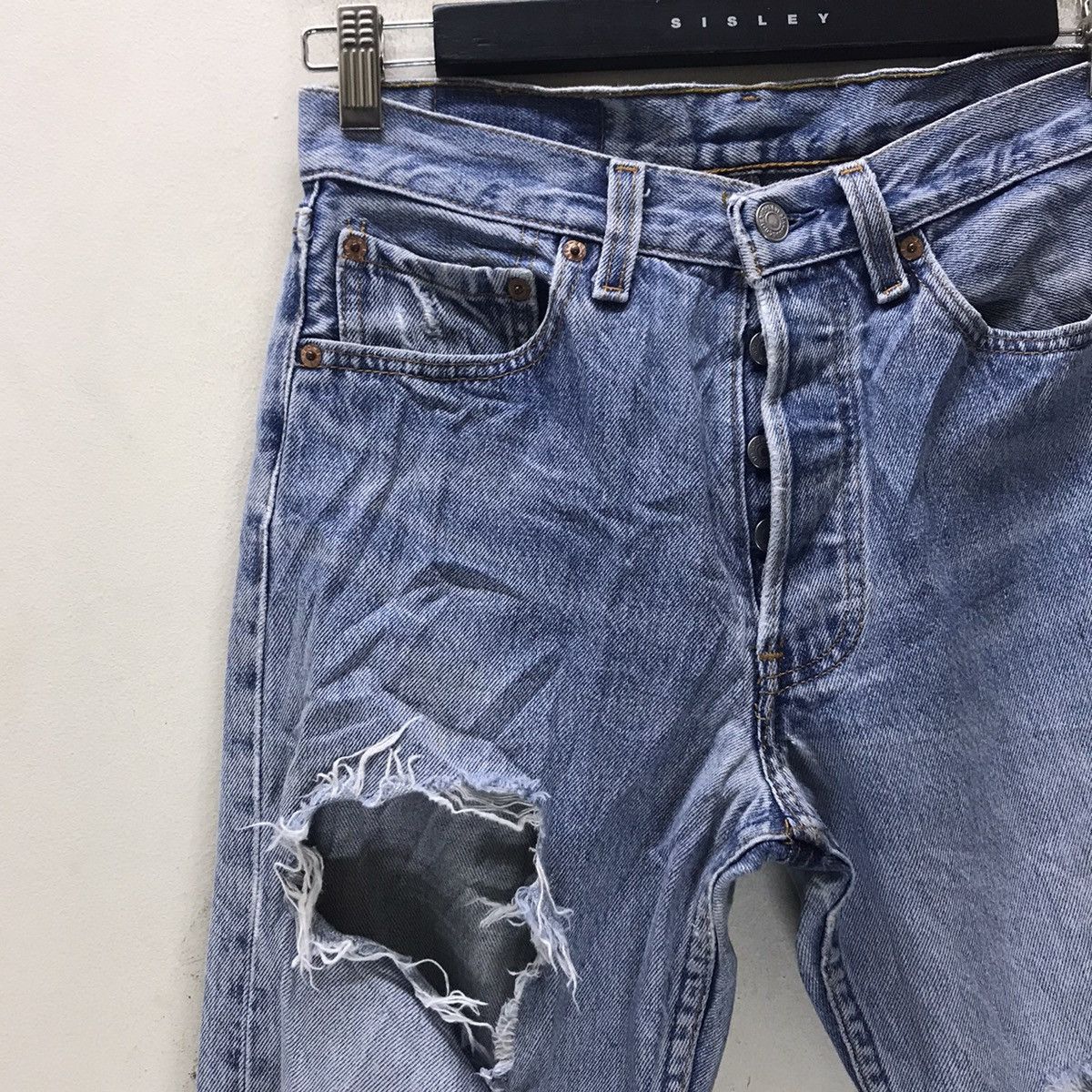 Levi's Vintage 90s Levis 501 Grunge Jeans Size US 28 / EU 44 - 4 Thumbnail