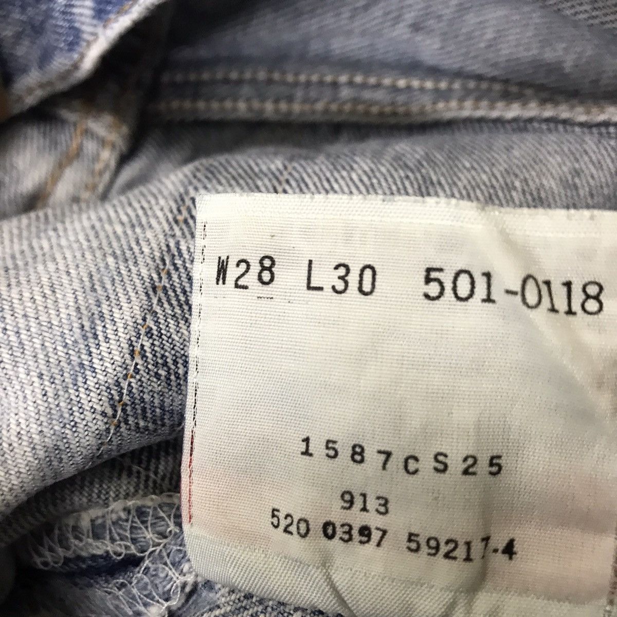 Levi's Vintage 90s Levis 501 Grunge Jeans Size US 28 / EU 44 - 21 Thumbnail