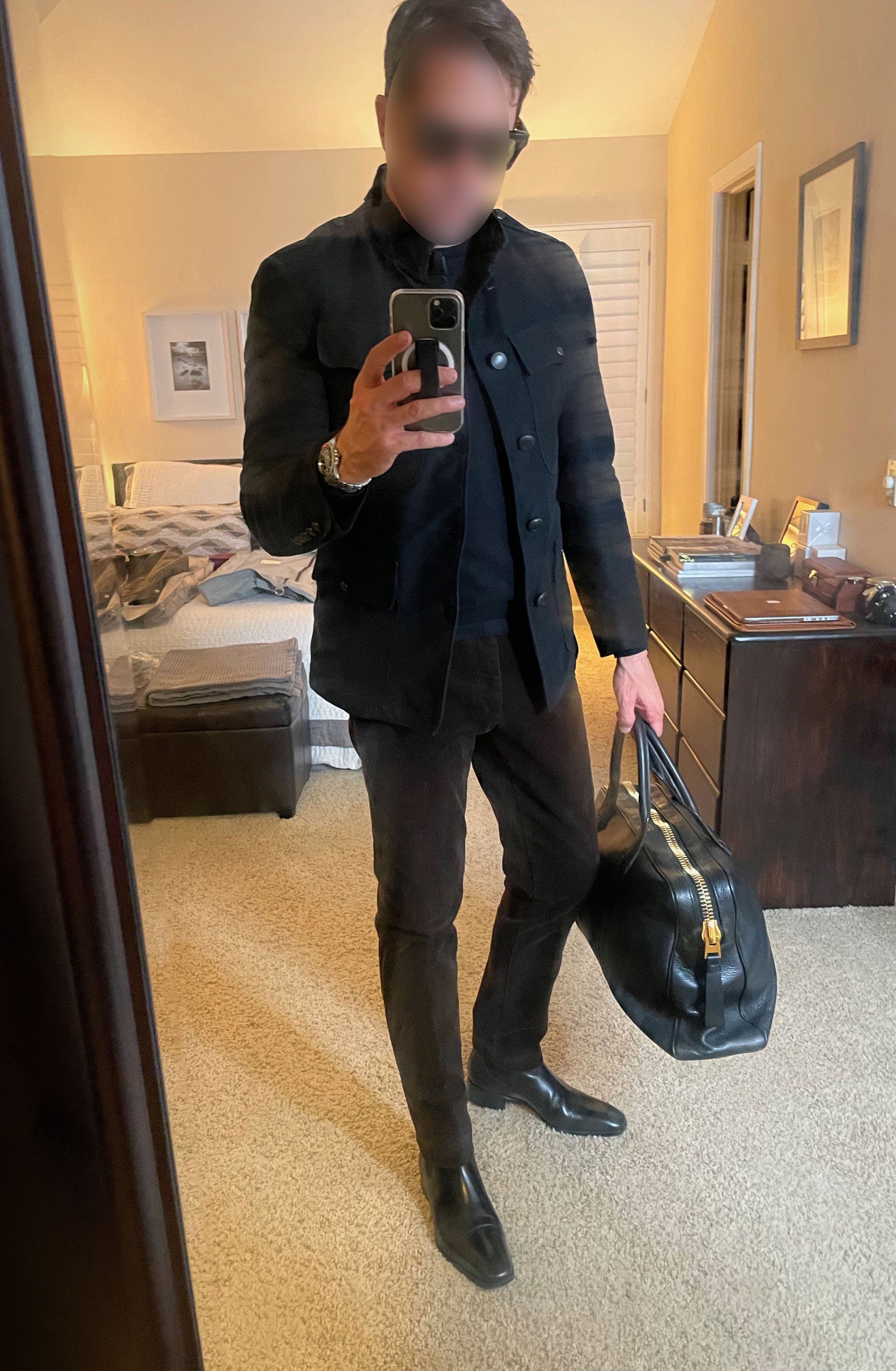 Tom Ford A Menswear Grail Rare 3700 TOM FORD Black Military Jacket Grailed