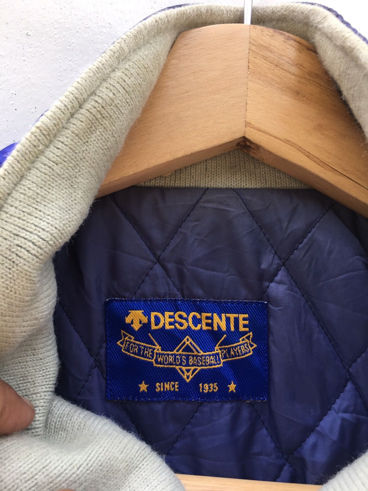 Descente Vintage DESCENTE Baseball Masters Member’s Jacket/ Bomber Size US L / EU 52-54 / 3 - 7 Thumbnail