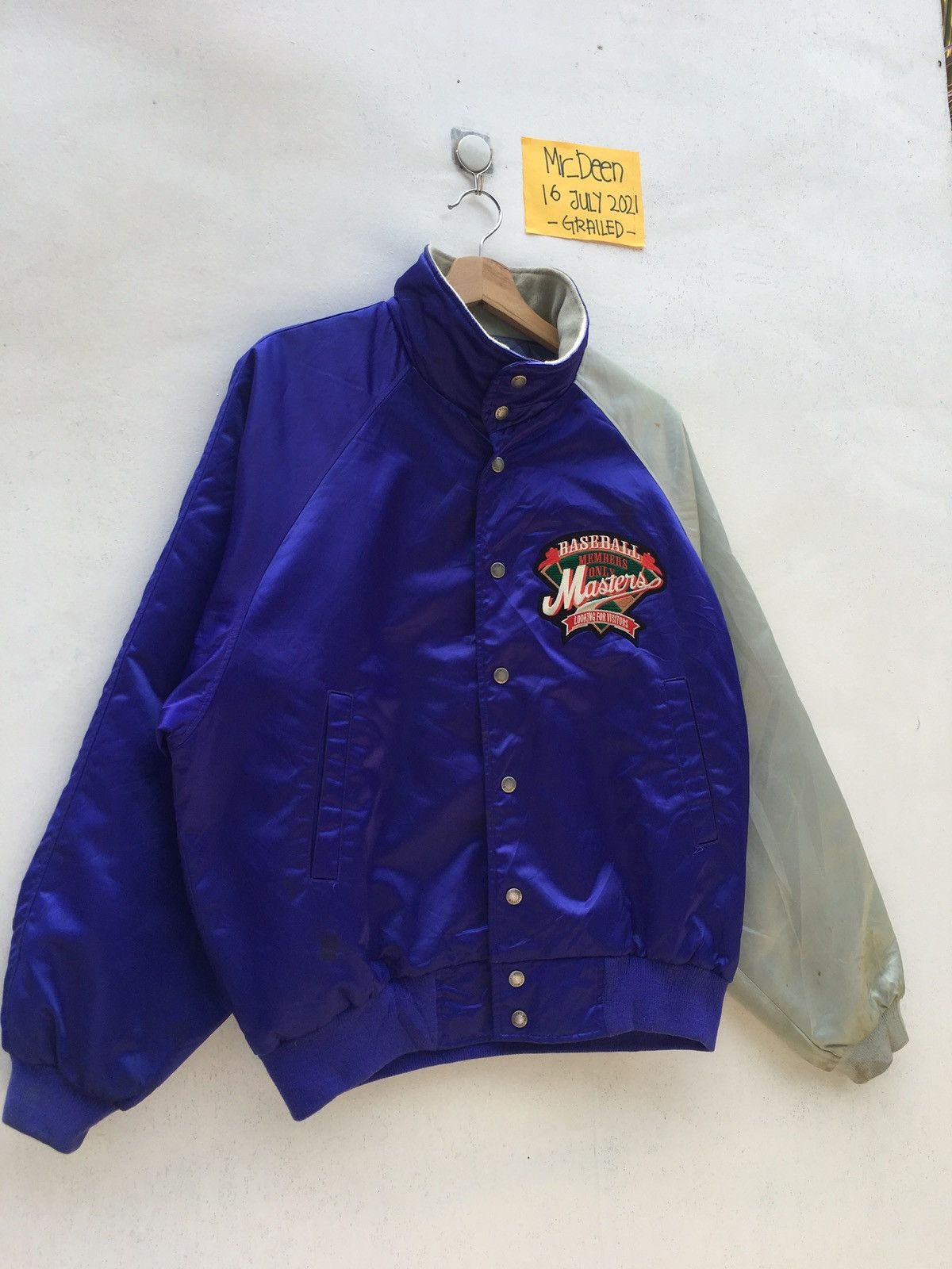 Descente Vintage DESCENTE Baseball Masters Member’s Jacket/ Bomber Size US L / EU 52-54 / 3 - 3 Thumbnail