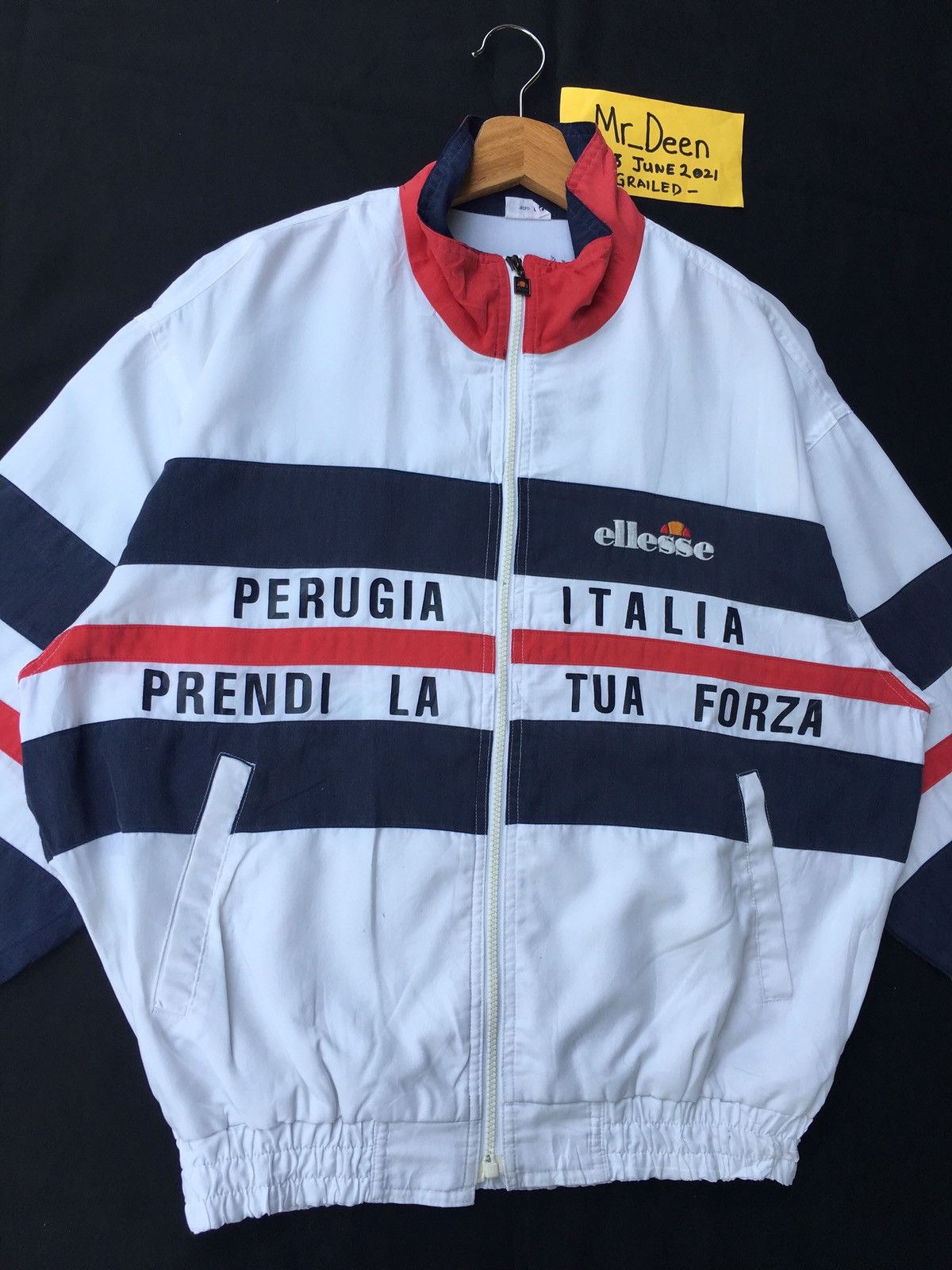 Ellesse Vintage ELLESSE Perugia Italia Zip Up Windbreaker Size US L / EU 52-54 / 3 - 4 Thumbnail