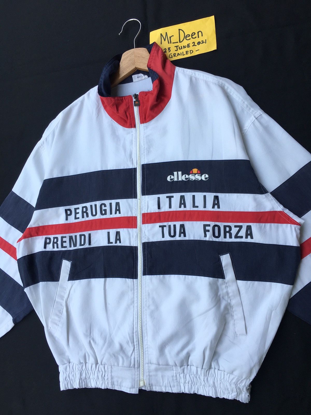 Ellesse Vintage ELLESSE Perugia Italia Zip Up Windbreaker Size US L / EU 52-54 / 3 - 5 Thumbnail