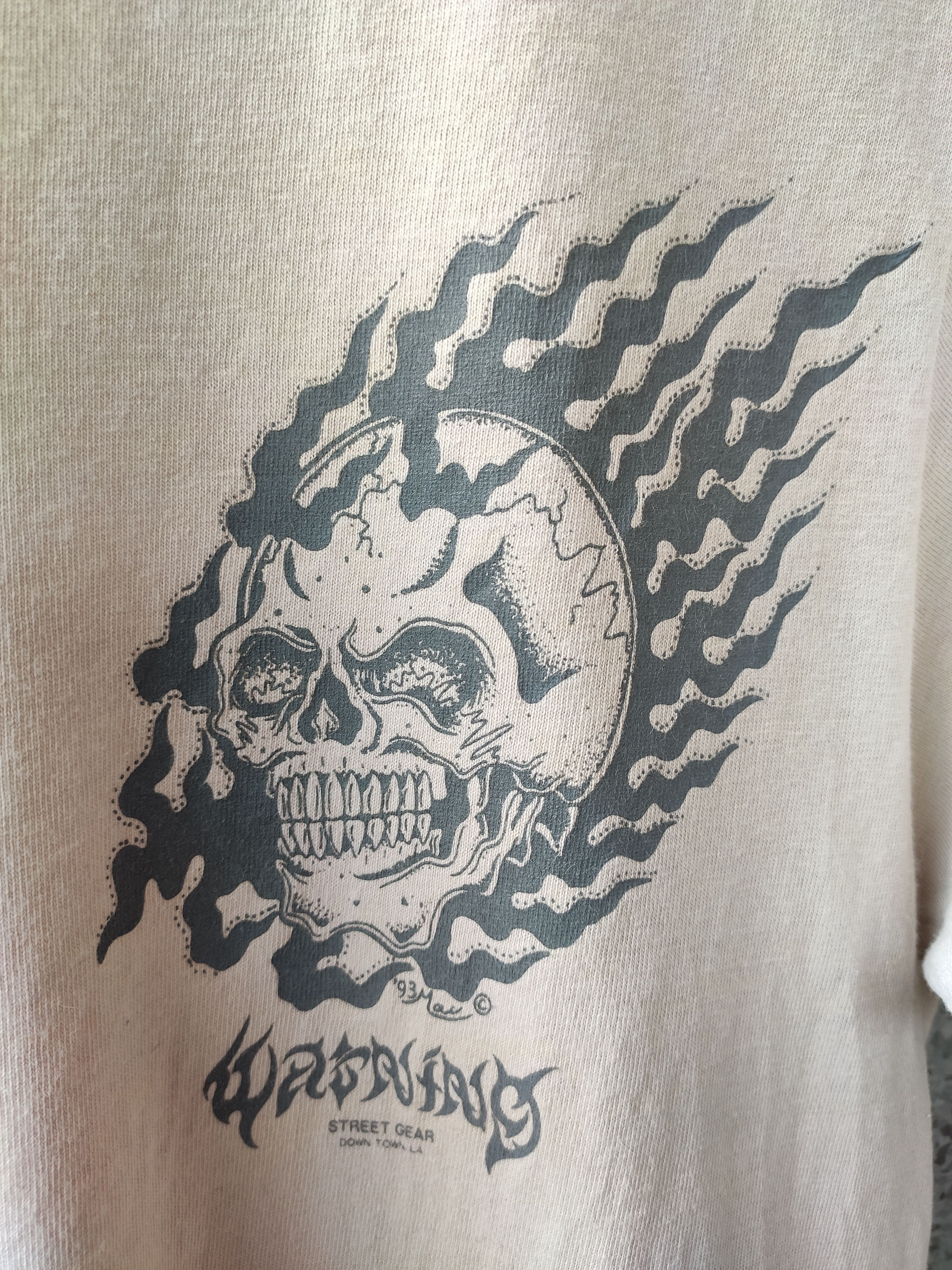 Powell Peralta Vintage 90s Vintage Warning Streetwear t shirt Size US S / EU 44-46 / 1 - 4 Thumbnail