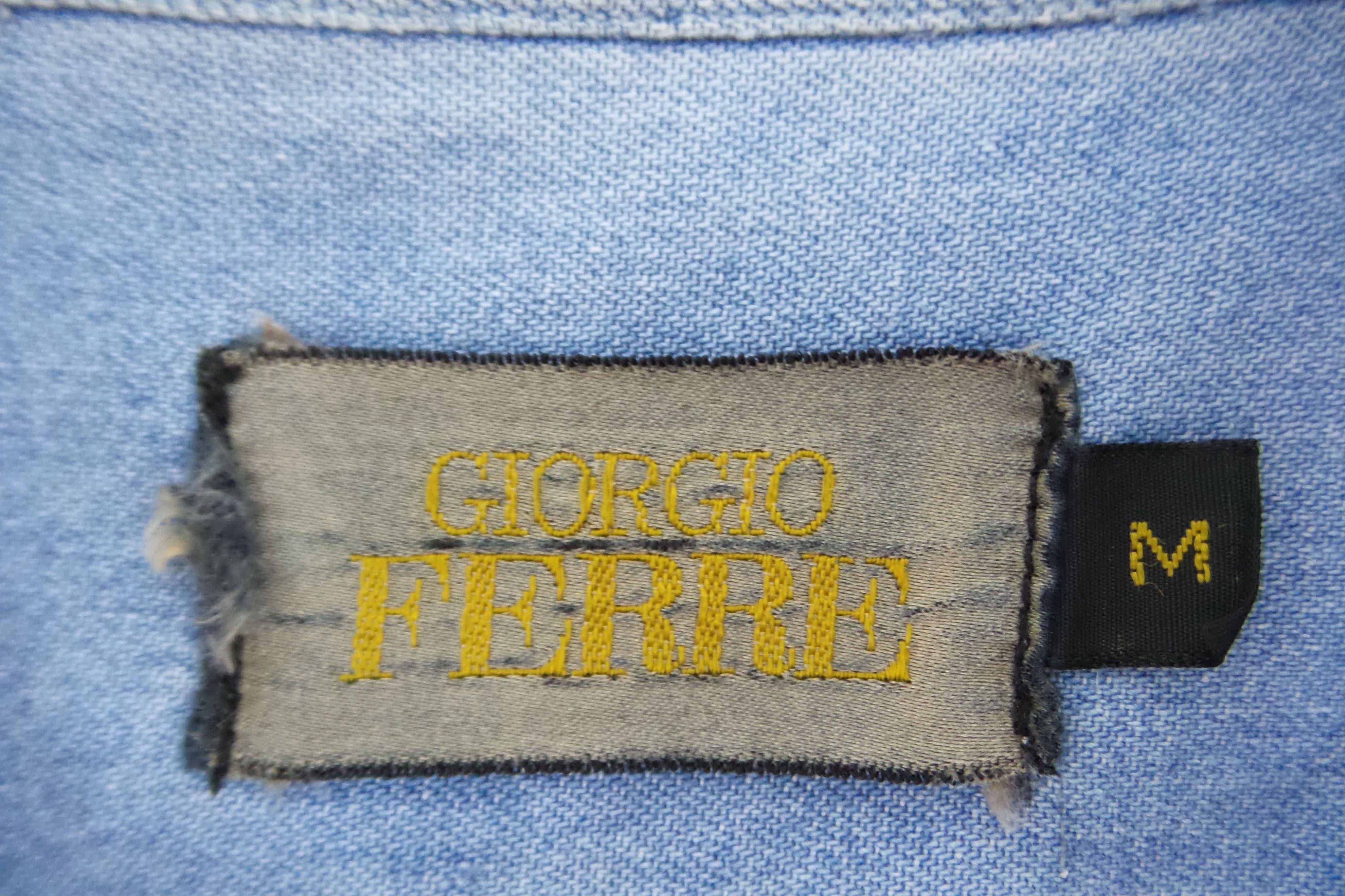 Designer × Gianfranco Ferre Giorgio Ferre Blue Button Downs Shirts Size US M / EU 48-50 / 2 - 3 Thumbnail
