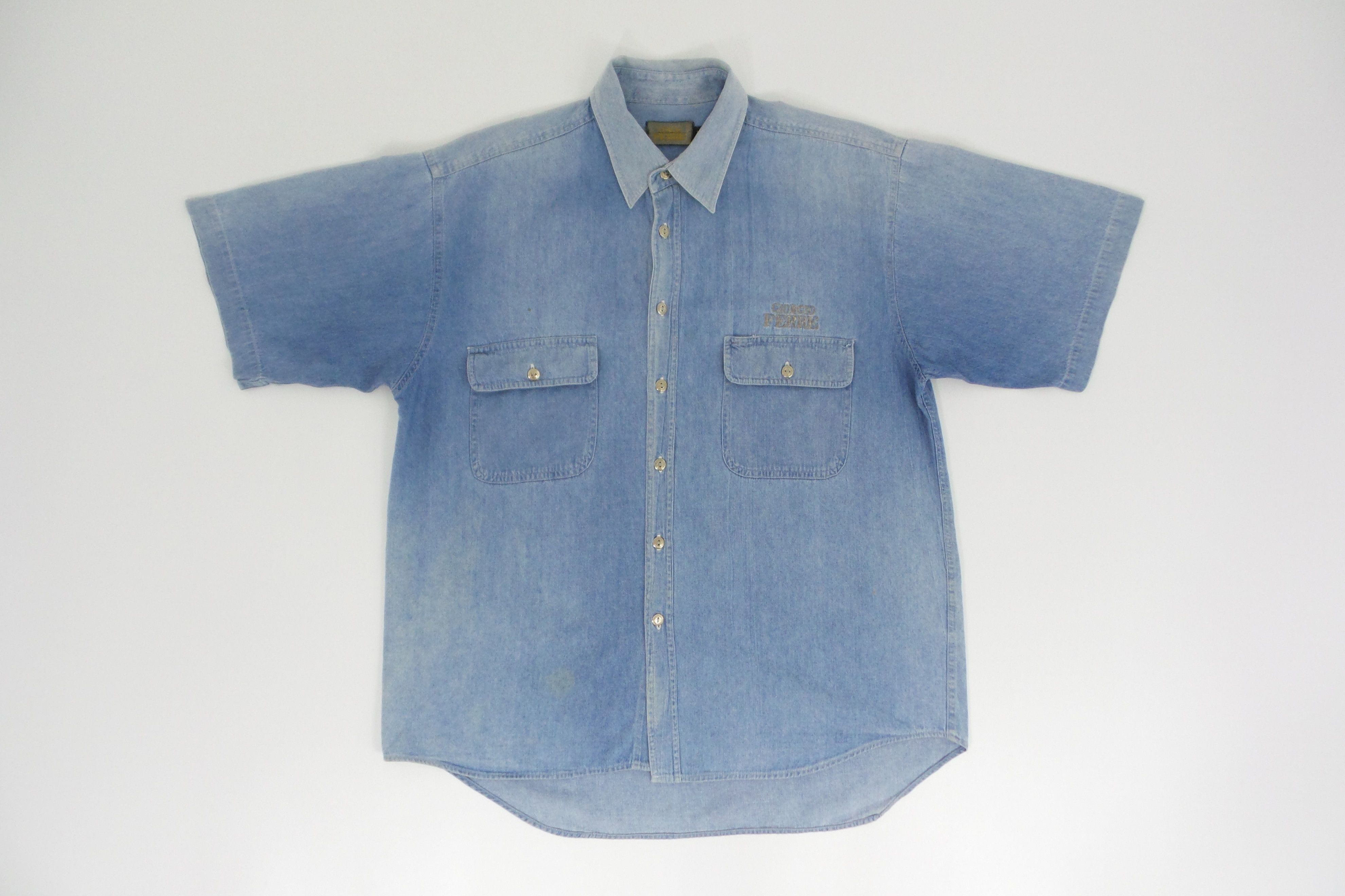 Designer × Gianfranco Ferre Giorgio Ferre Blue Button Downs Shirts Size US M / EU 48-50 / 2 - 1 Thumbnail