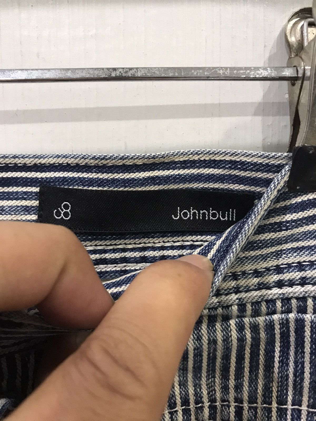 Japanese Brand × Johnbull Vintage Johnbull Hickory Workwear Carpenter Painter Pant Size US 30 / EU 46 - 9 Thumbnail