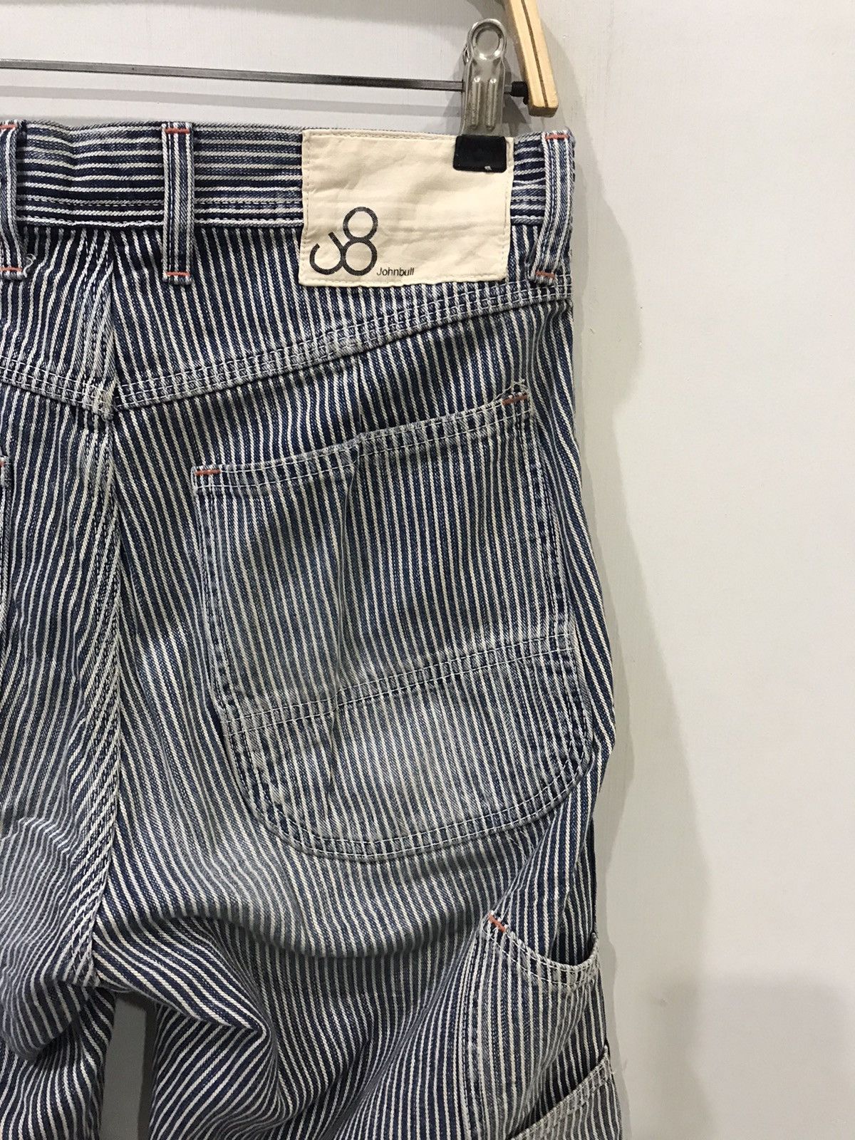 Japanese Brand × Johnbull Vintage Johnbull Hickory Workwear Carpenter Painter Pant Size US 30 / EU 46 - 11 Thumbnail