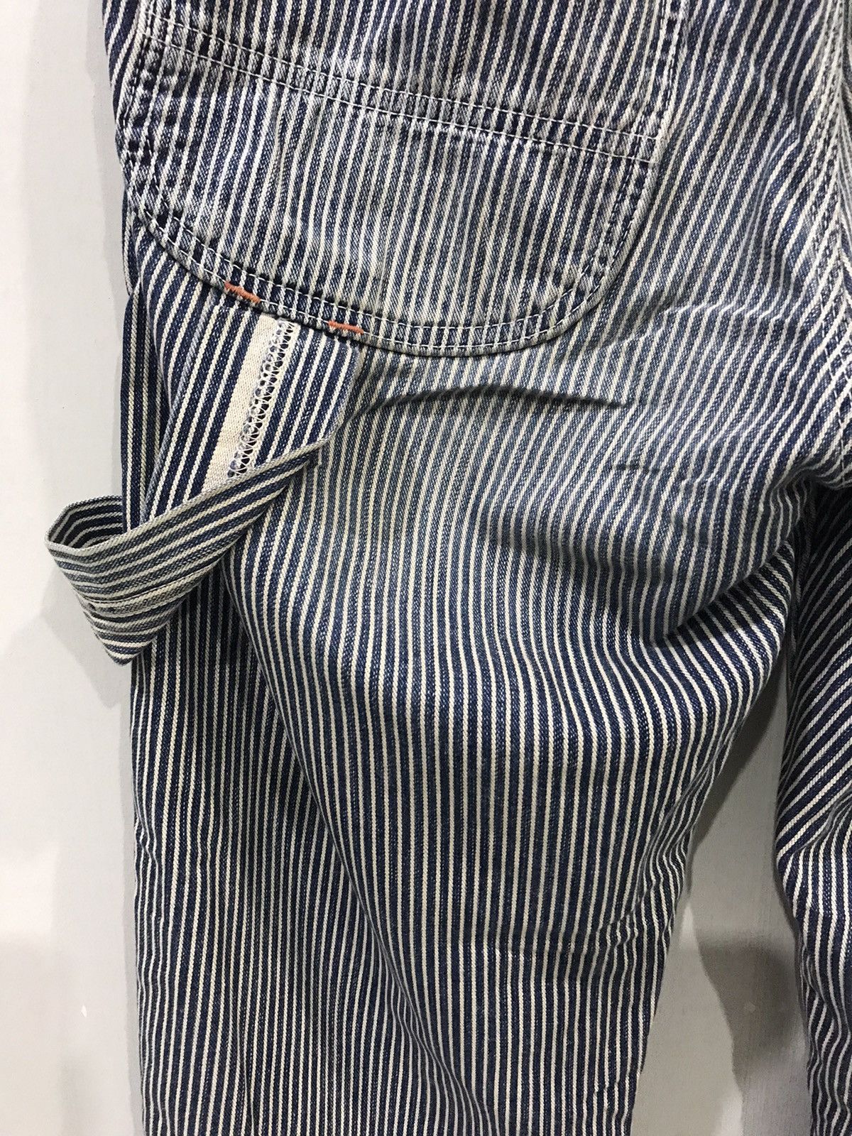 Japanese Brand × Johnbull Vintage Johnbull Hickory Workwear Carpenter Painter Pant Size US 30 / EU 46 - 14 Thumbnail