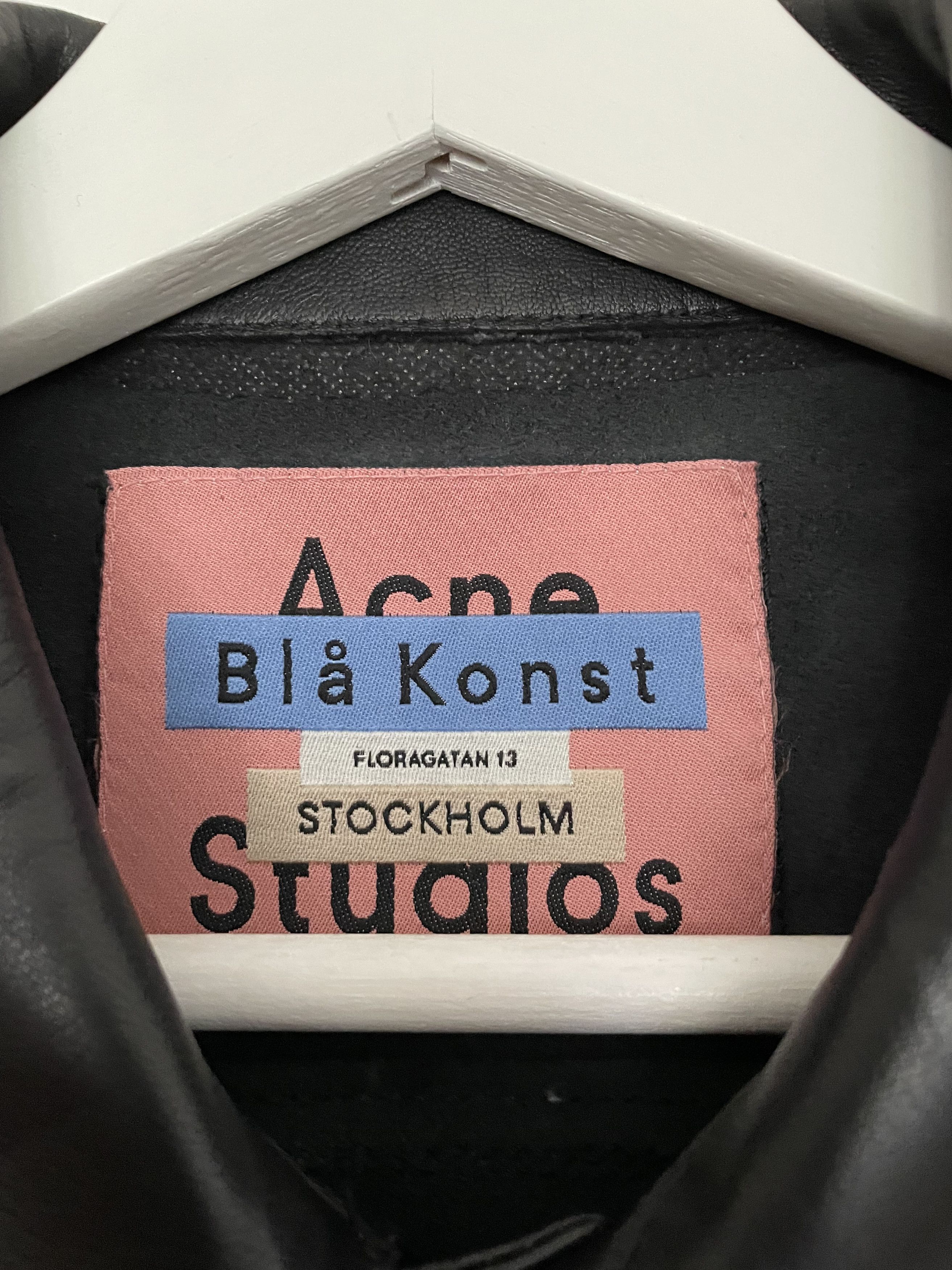 Acne Studios Acne Studios Leather Jacket - Blå Konst Size US S / EU 44-46 / 1 - 4 Thumbnail