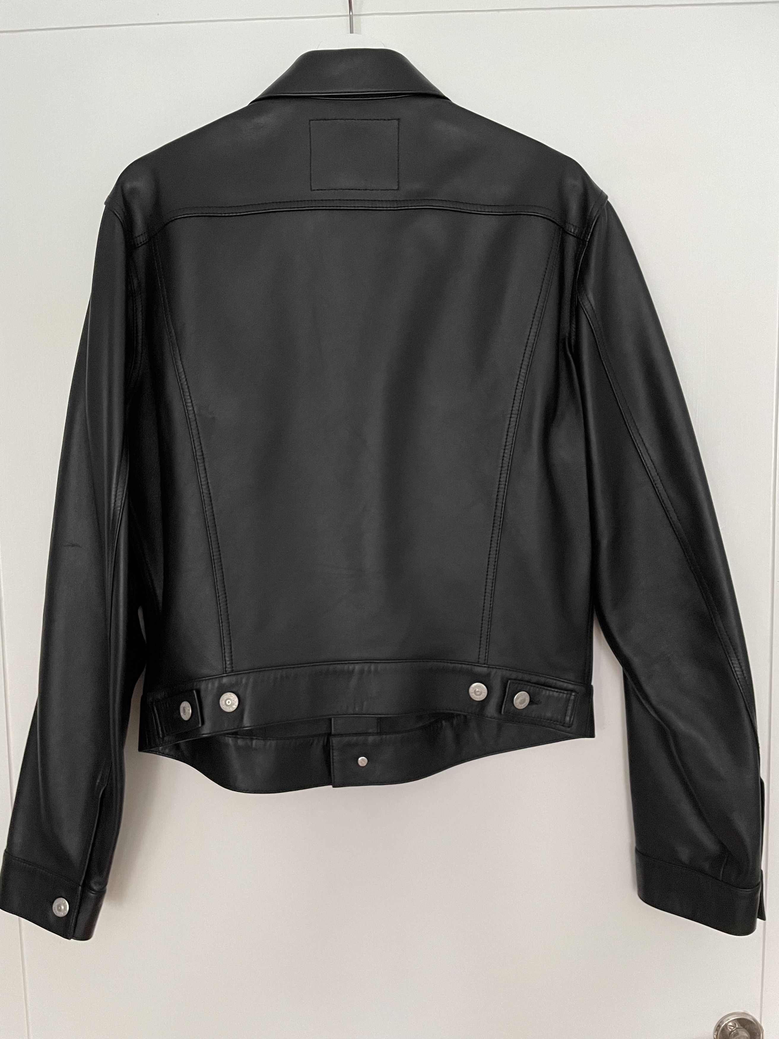 Acne Studios Acne Studios Leather Jacket - Blå Konst Size US S / EU 44-46 / 1 - 2 Thumbnail