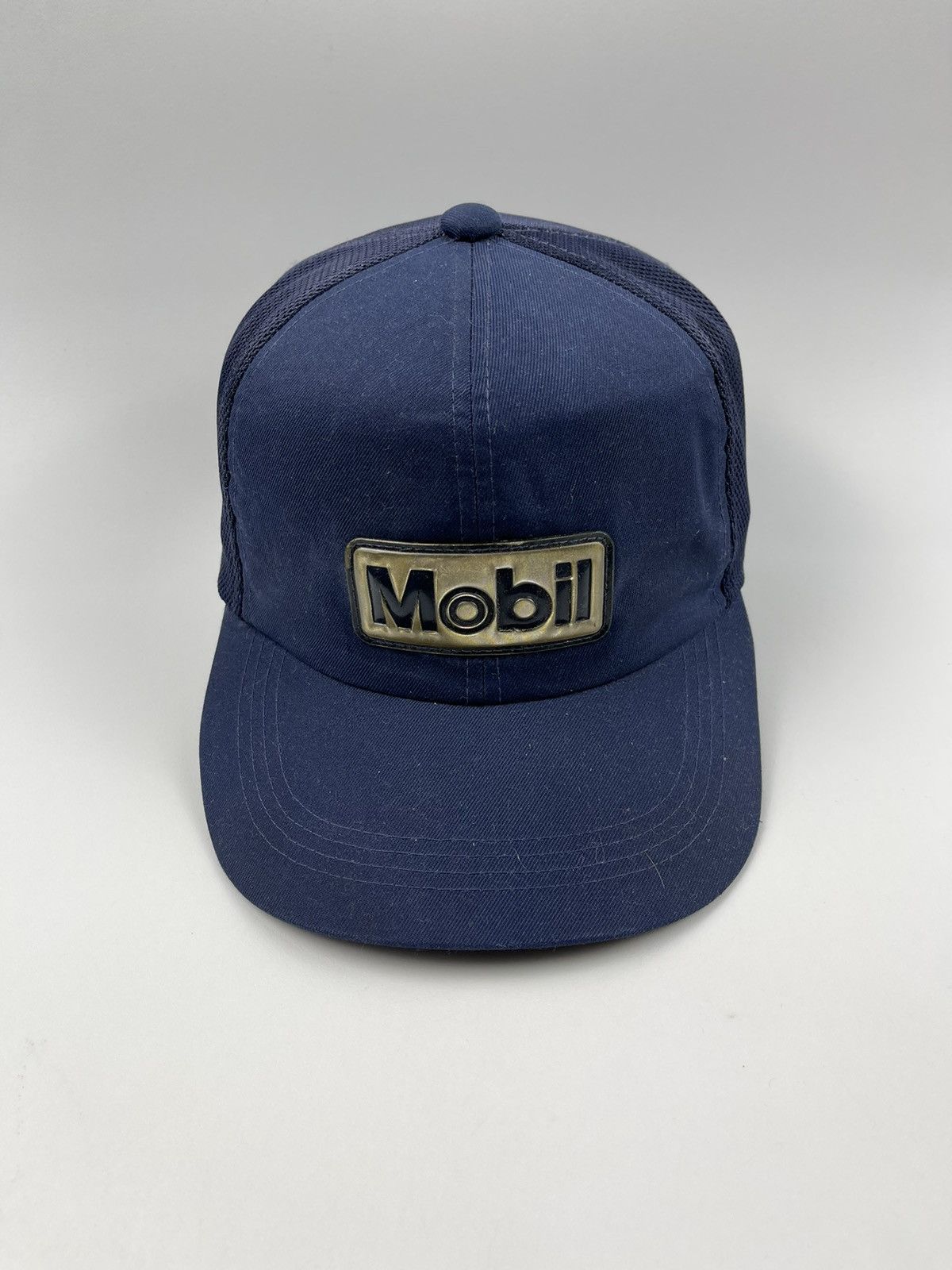 Vintage Vintage Mobil Trucker Hat Size ONE SIZE - 2 Thumbnail