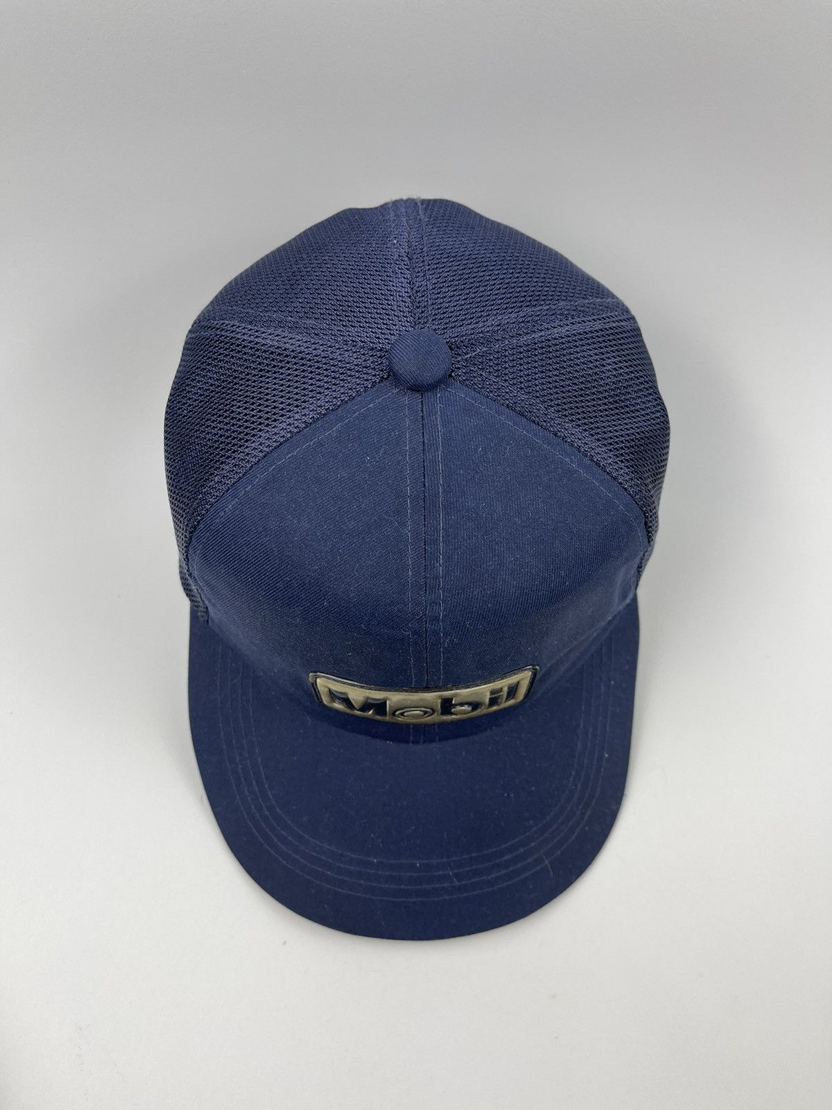 Vintage Vintage Mobil Trucker Hat Size ONE SIZE - 6 Thumbnail