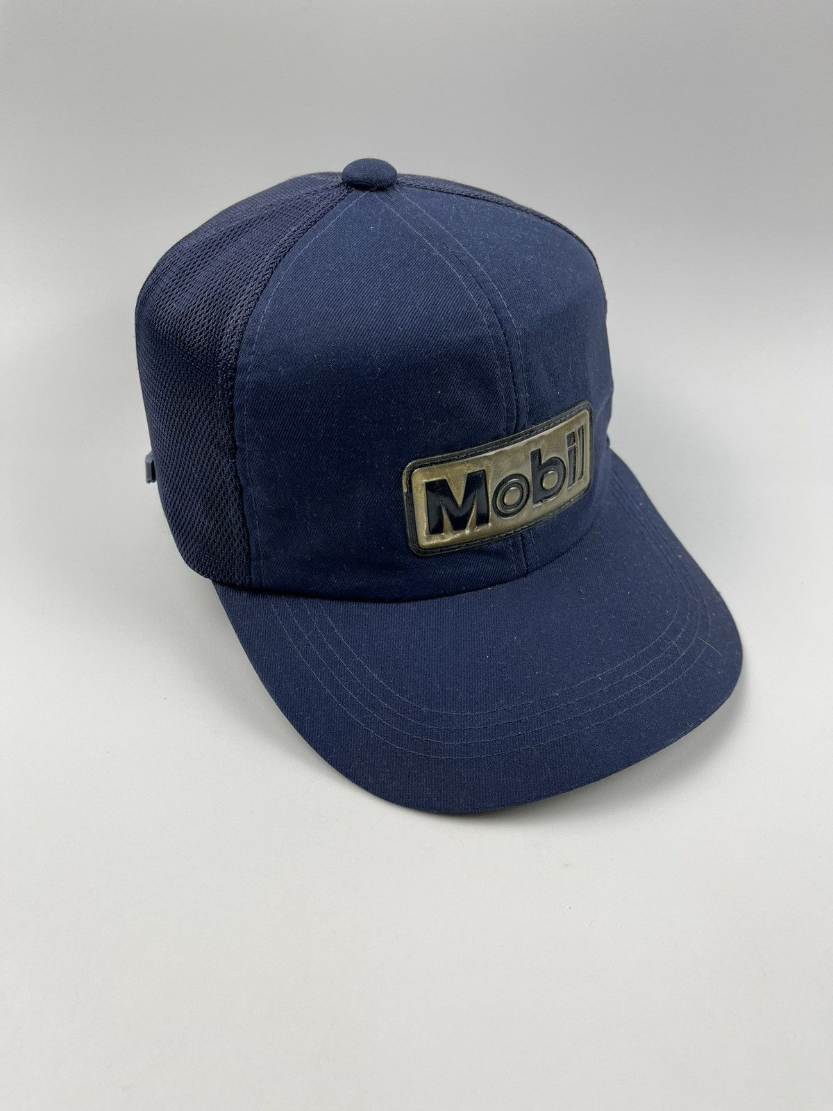 Vintage Vintage Mobil Trucker Hat Size ONE SIZE - 3 Thumbnail