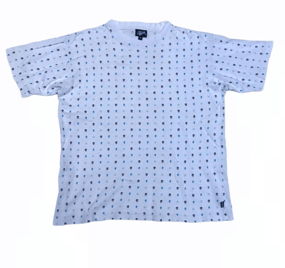 '90s Stussy Skull Polkadot full print design