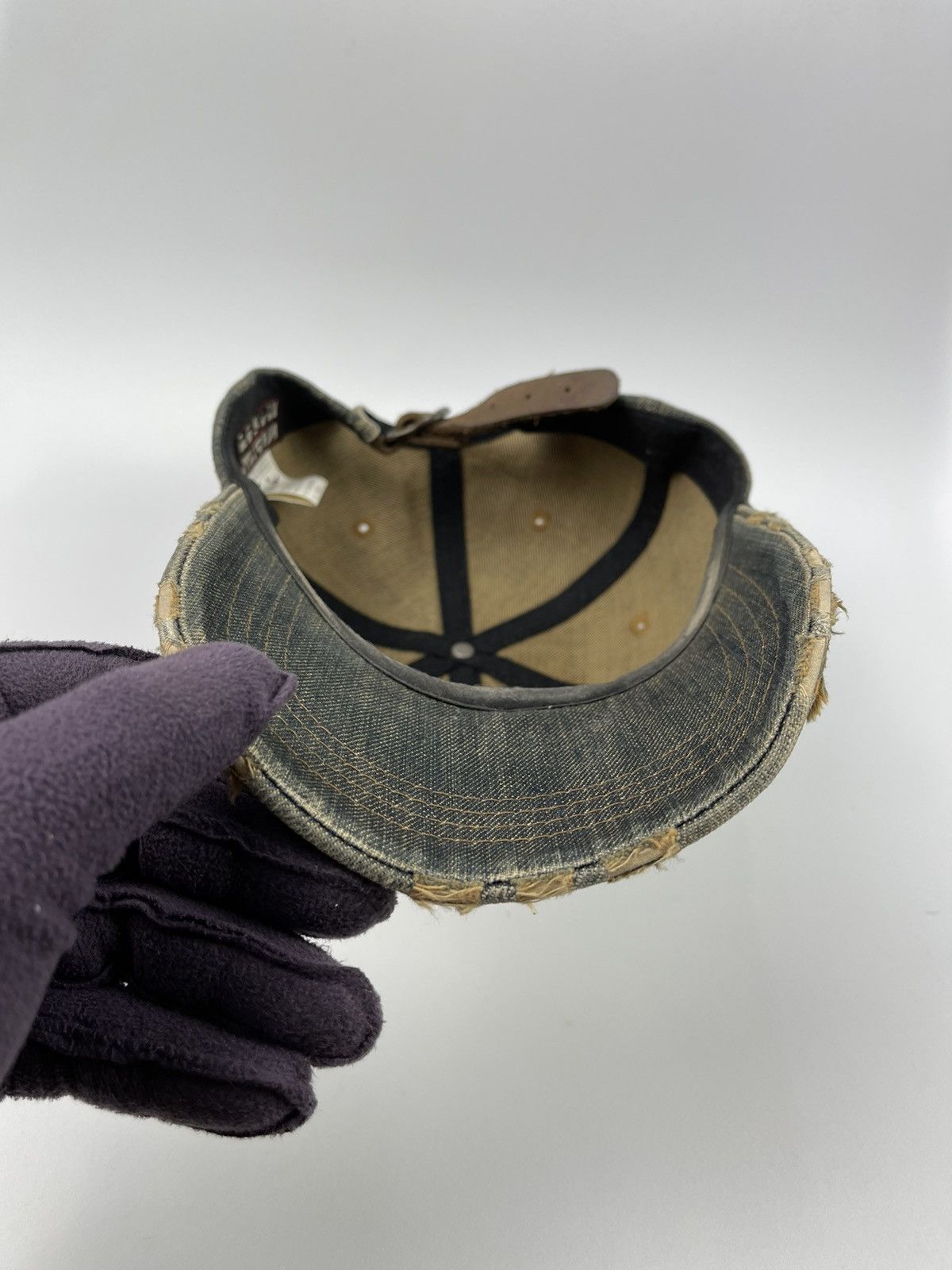 If Six Was Nine Fight Makes Distressed Denim Hat Size ONE SIZE - 9 Thumbnail