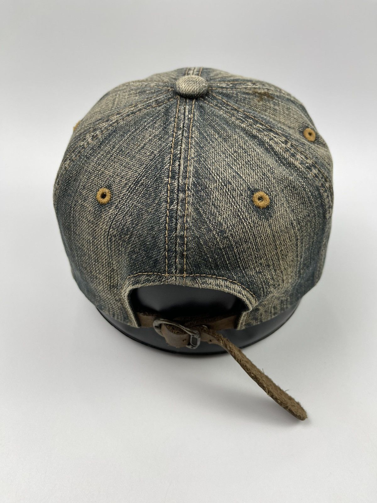 If Six Was Nine Fight Makes Distressed Denim Hat Size ONE SIZE - 8 Thumbnail