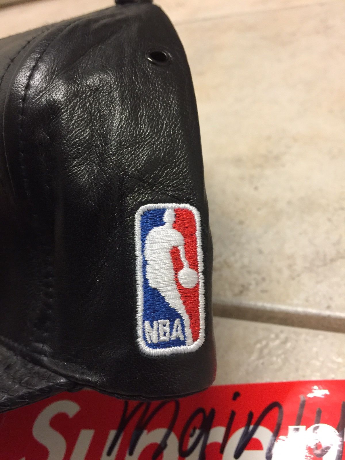Just Don Miami Heat Script Leather Hat Size ONE SIZE - 5 Thumbnail