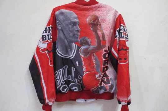 Vintage 90s Chicago Bulls Michael Jordan Chalk Line Jacket